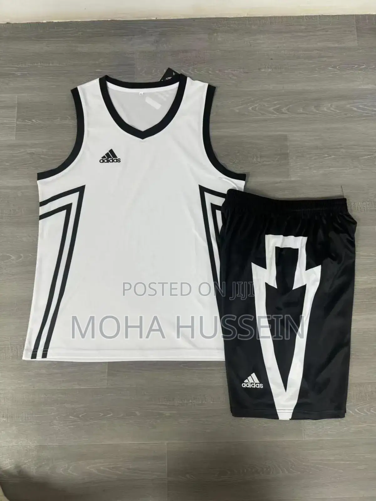 White Basketball Uniforms Adidas