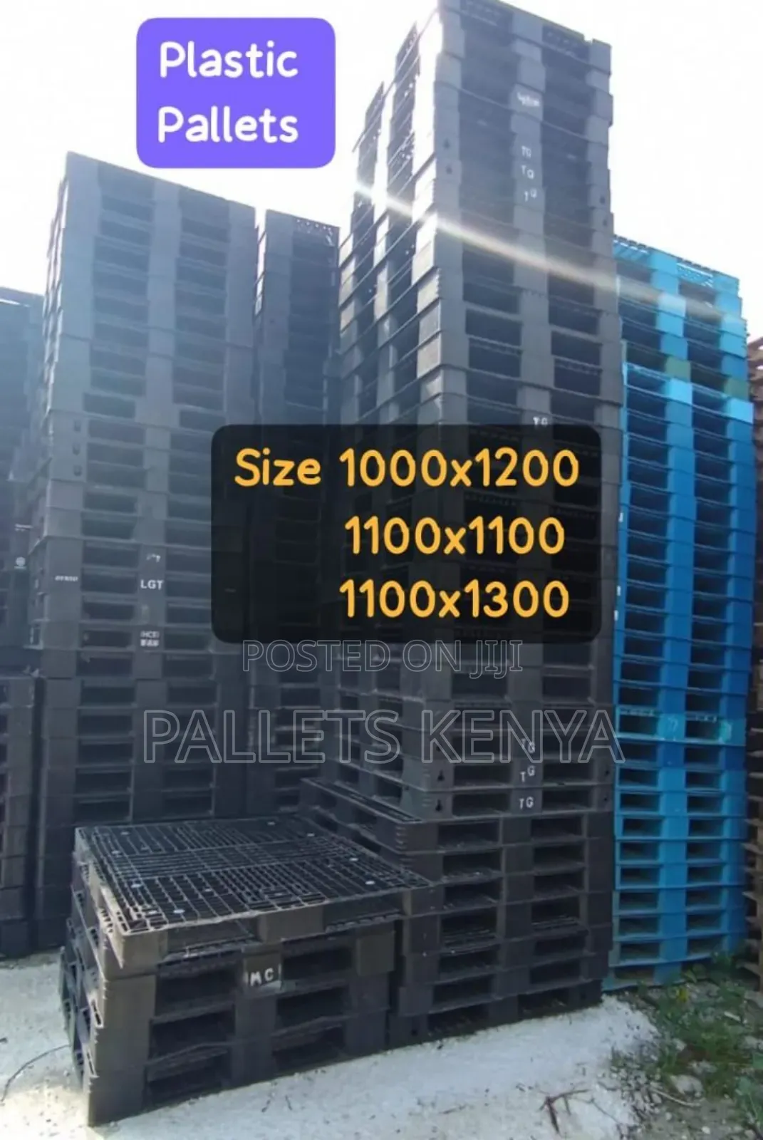 Heavyduty Plastic Pallets - Different Sizes