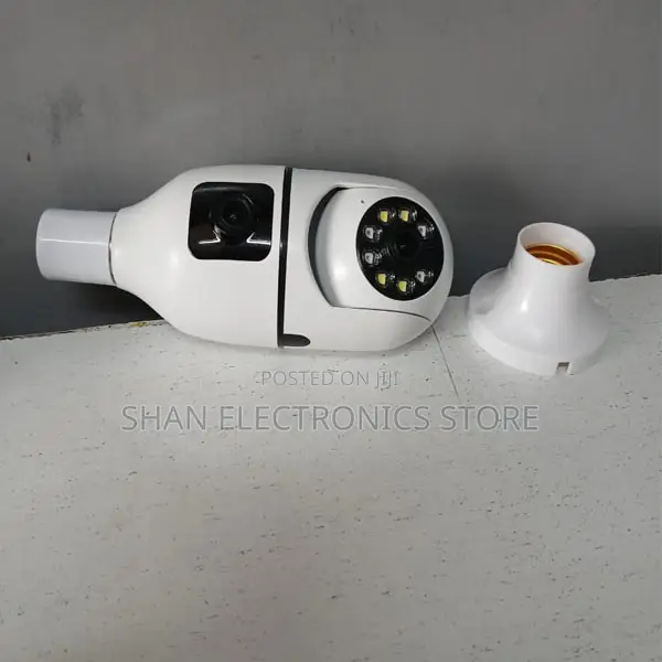 Two Way Talk,2-in-1 Dual Lens Dual Screen Bulb Wifi Wireless
