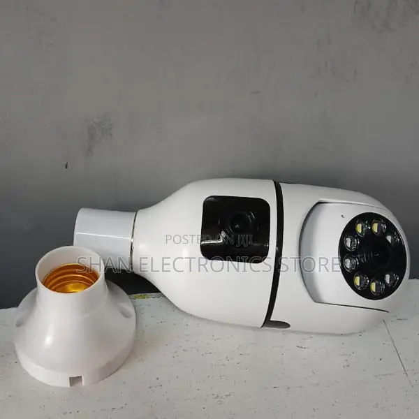 Color Night Vision Double Lens PTZ Bulb Wifi Camera – DPTZBW