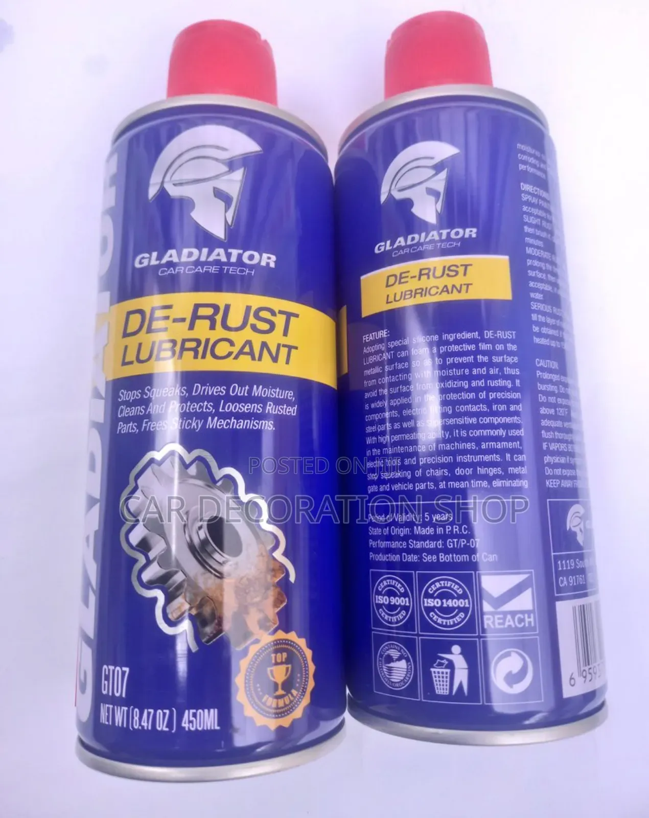 Gladiator 450ml De Rust Lubricants