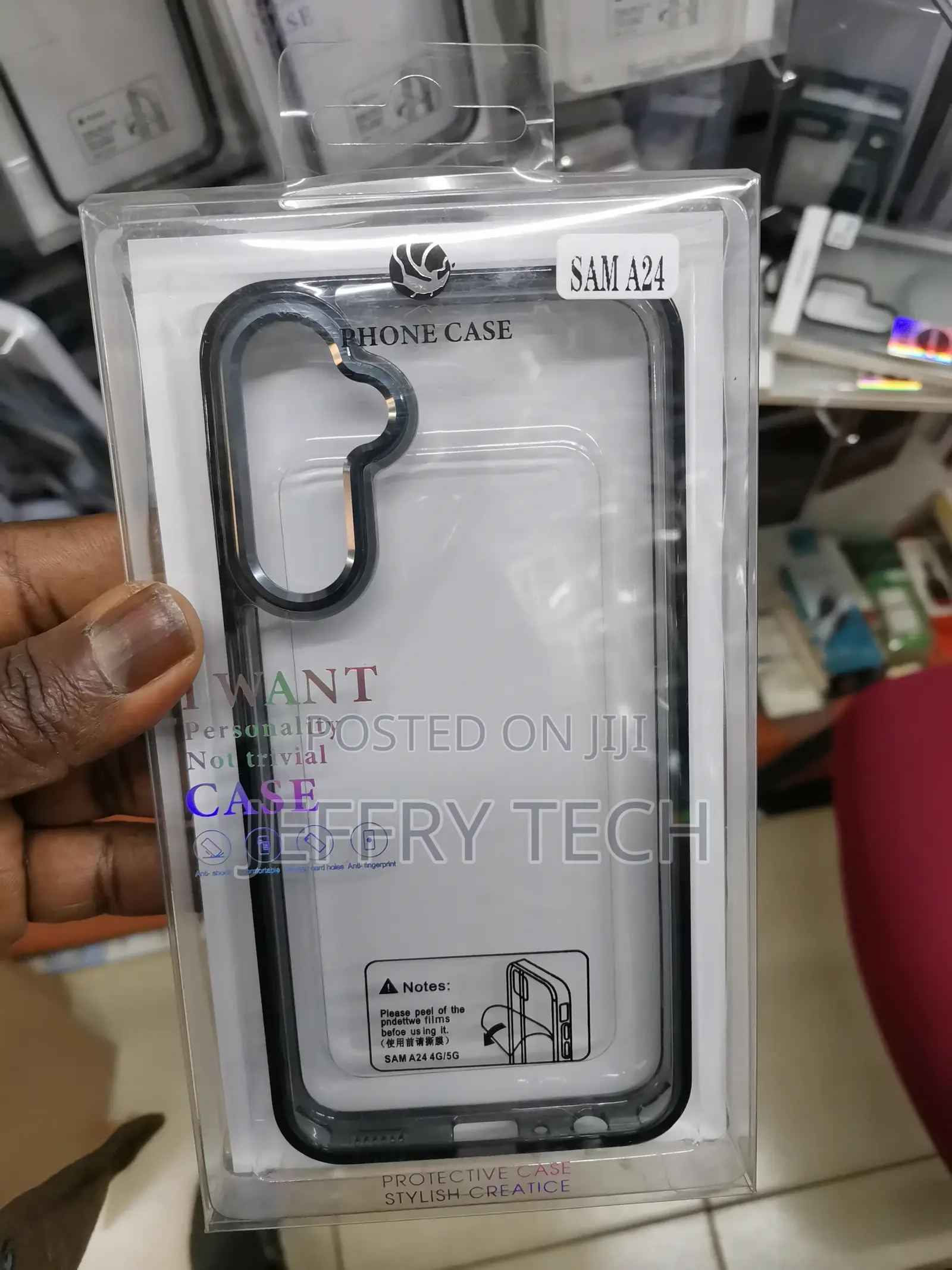 Samsung Galaxy A24 Electroplating Acrylic Back Transparent
