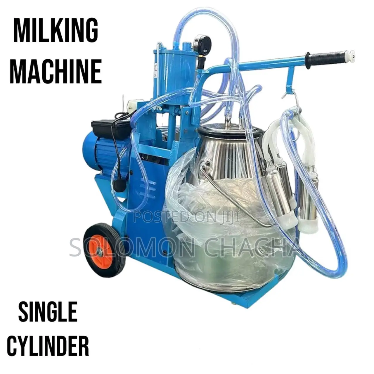 Heavy Duty Single Cylinder Cow Milking Machine