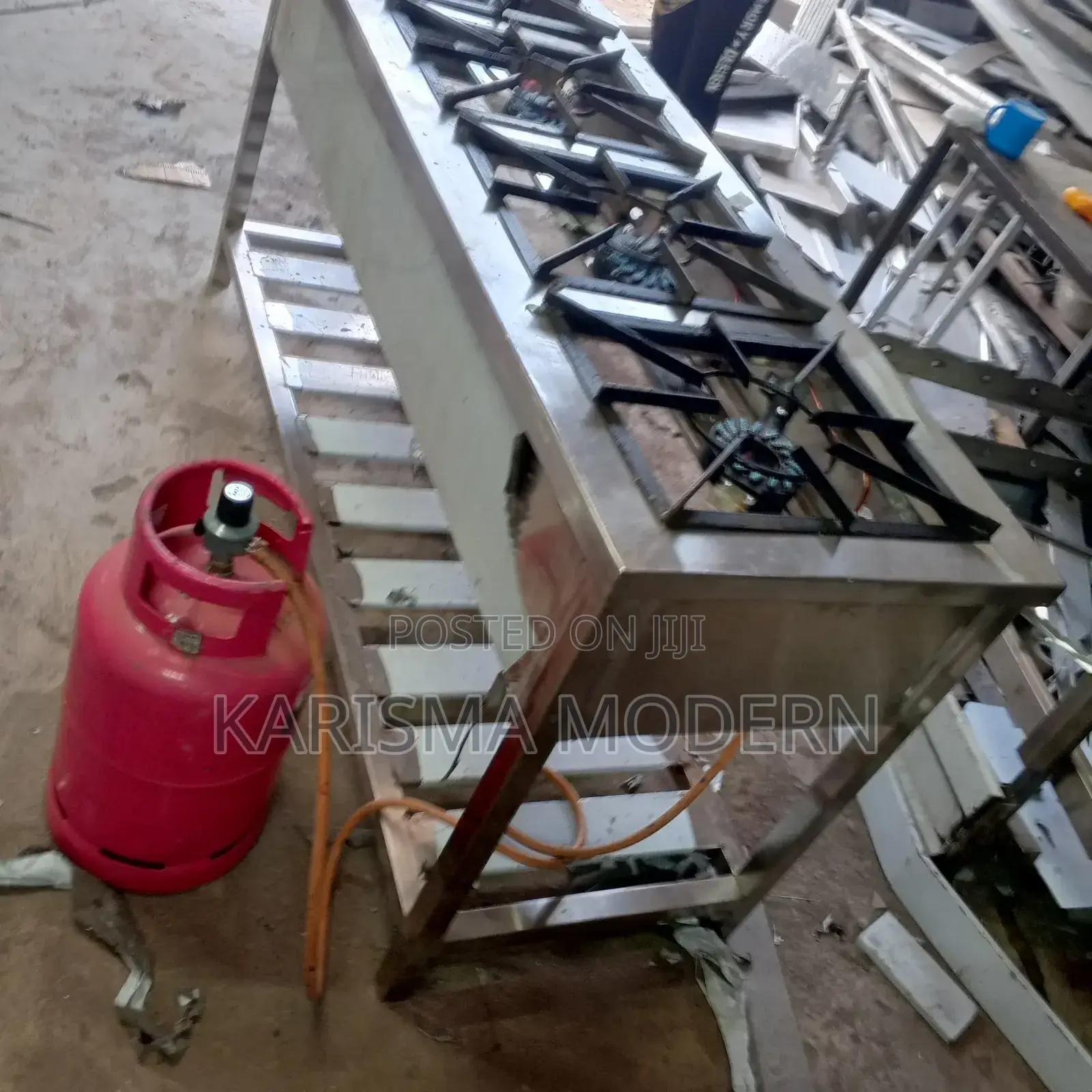 High Gauge Stainless Steel Foor Burner Gas Cooker