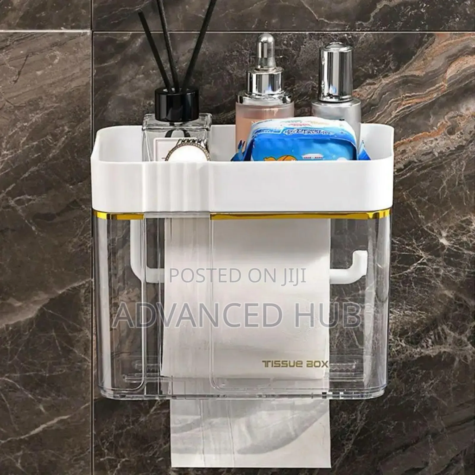 Luxury Wall Rimmed Wall Mounted Tissue Box
