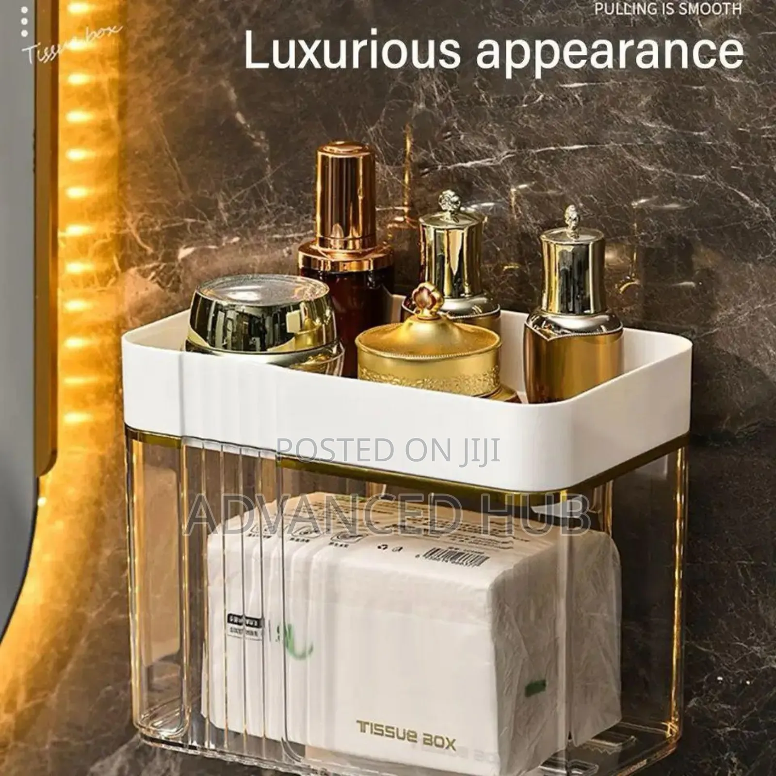 Luxury Wall Rimmed Wall Mounted Tissue Box