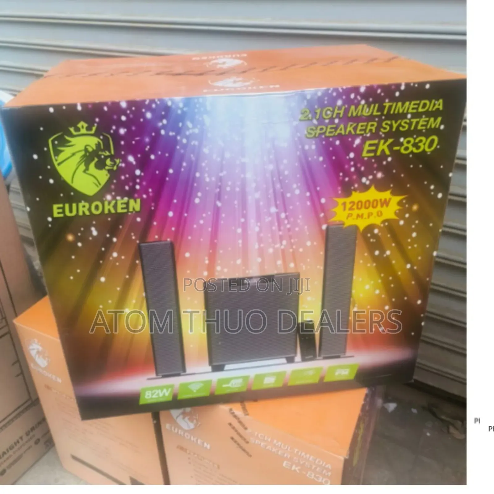 2.1ch Euroken Ek 830 20000 W Multimedia Speaker/Audio