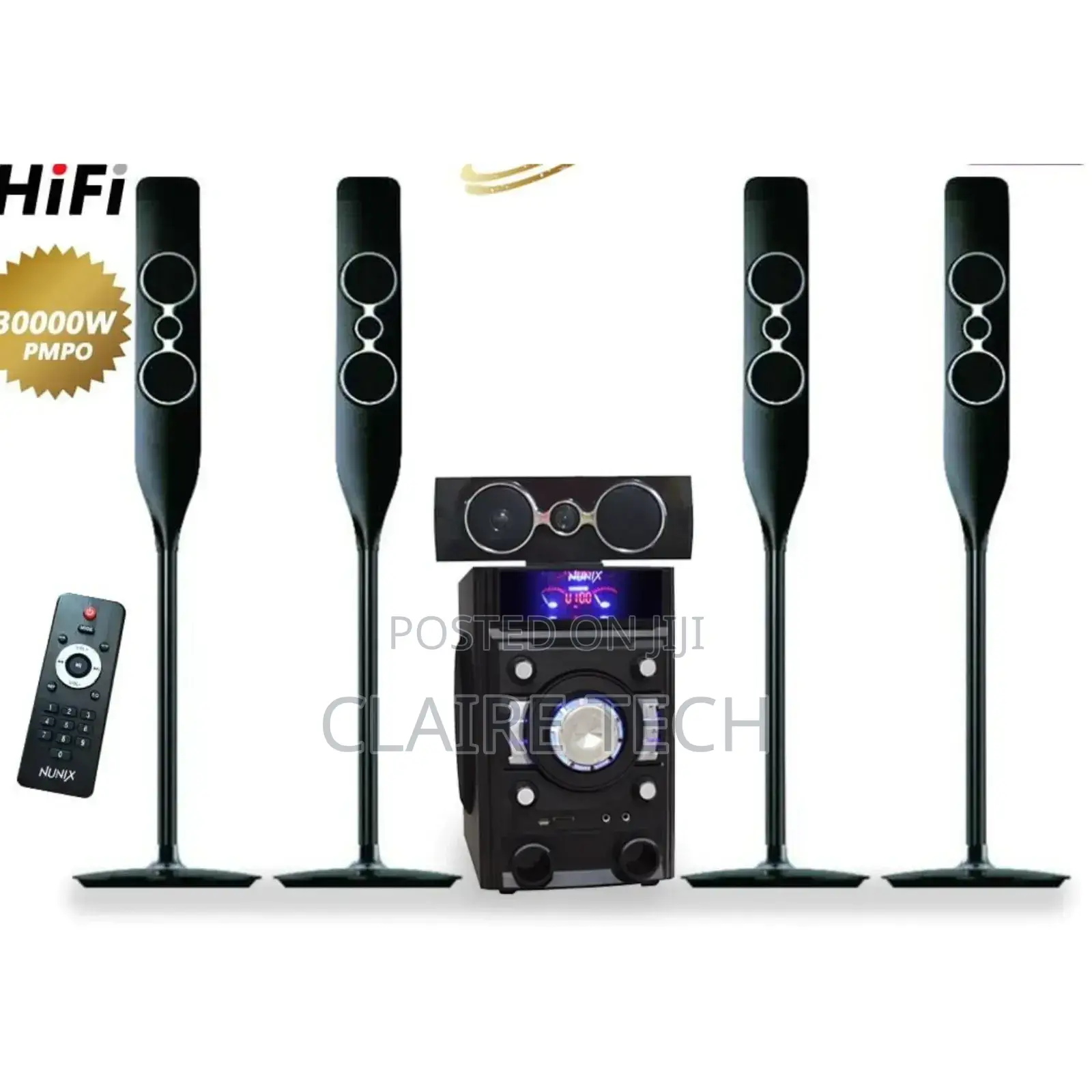 Nunix NU-9090B 5.1 Woofer/Mini Home Theatre Speaker System