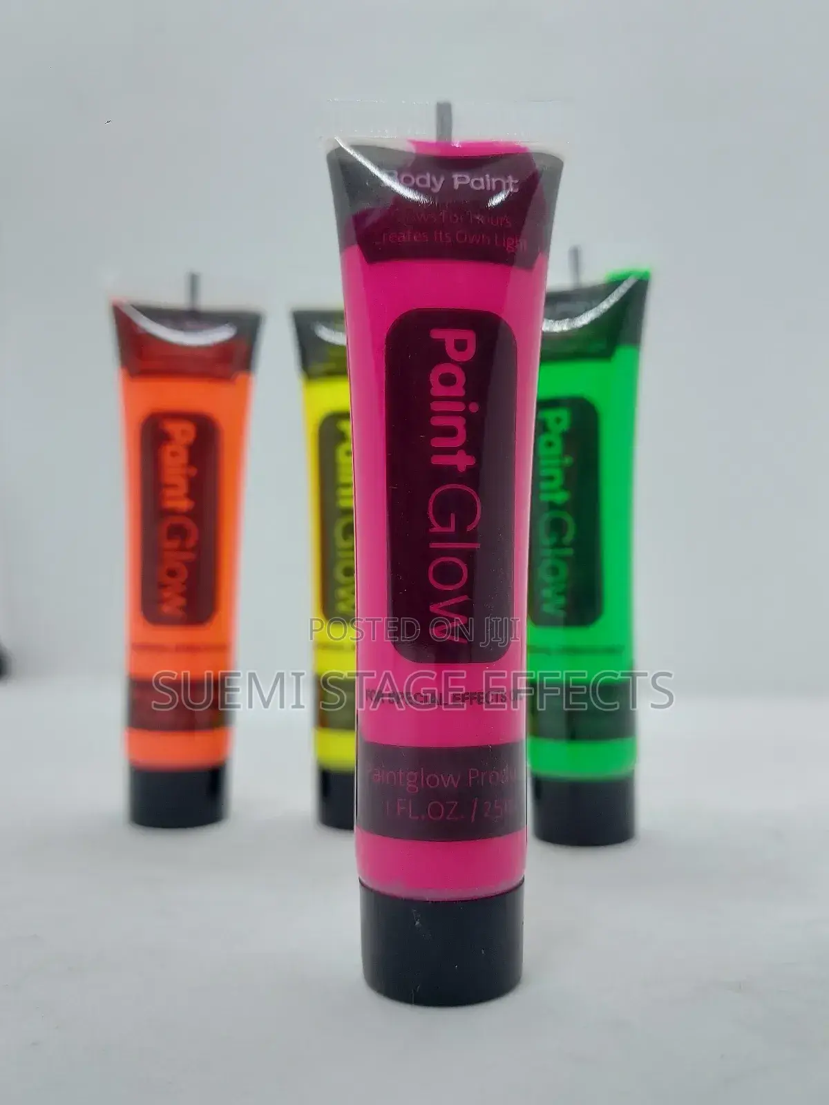 Pink Glow in the Dark Body and Face Paint