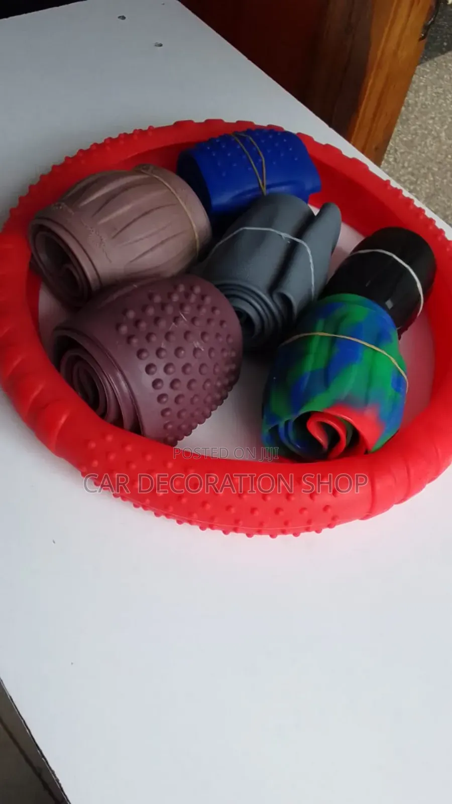 Antislip Silicone Colored Steering Wheel Cover