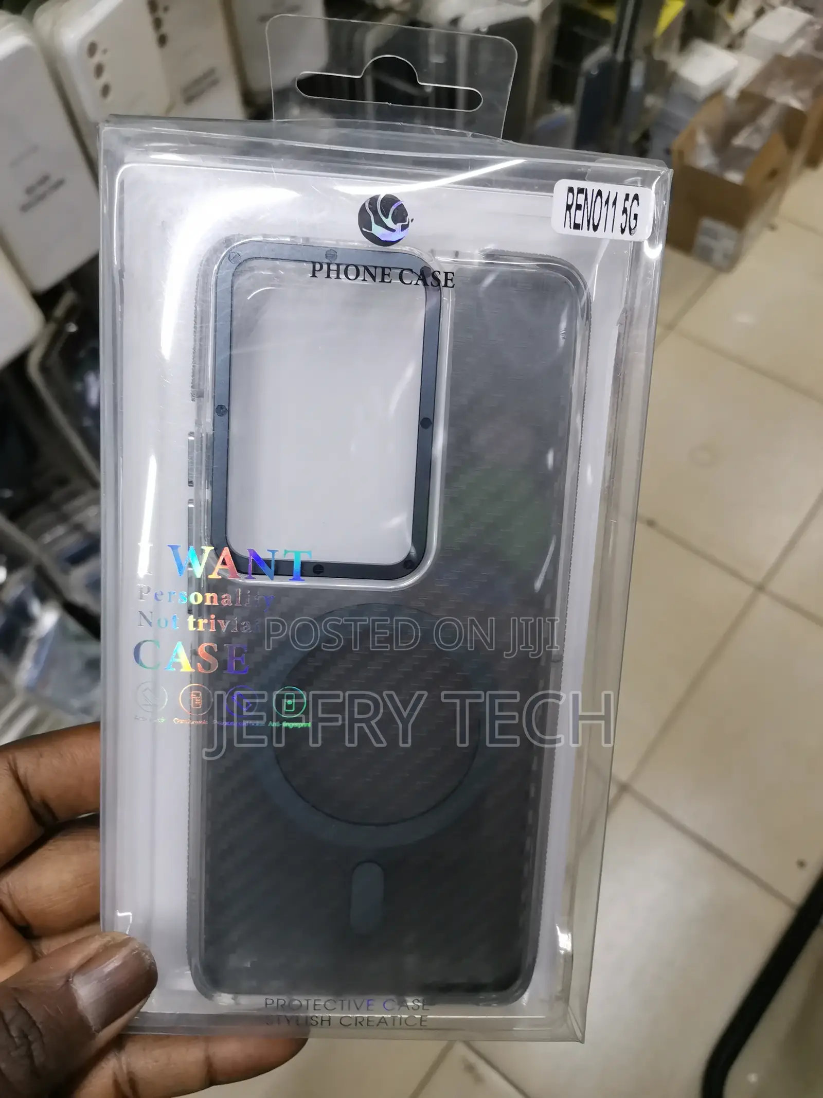 Magnetic Back Case for Oppo Reno 11 5g Unevenness Corruga