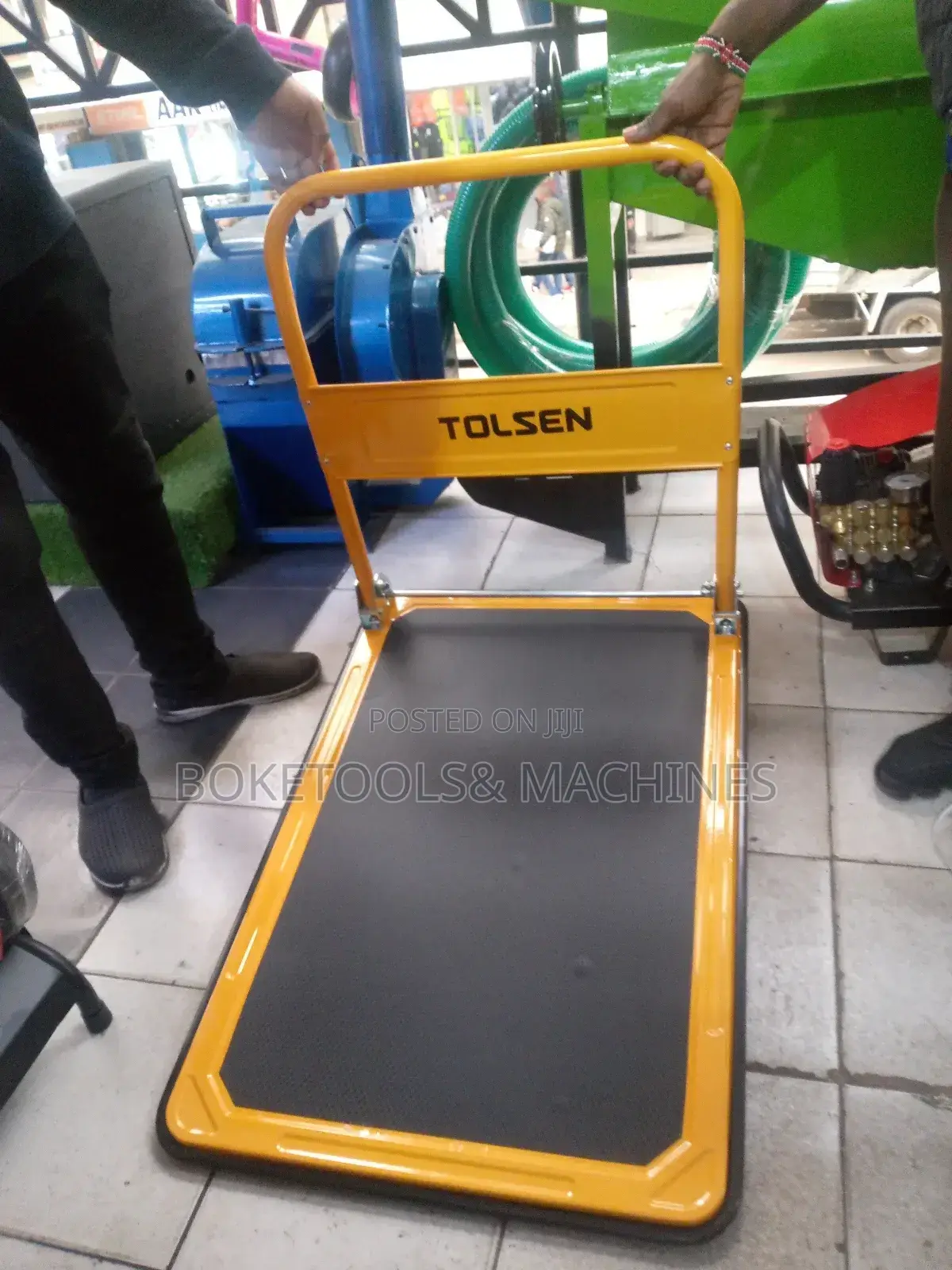 Durable 300kgs Tolsen Foldable Platform Hand Trolley