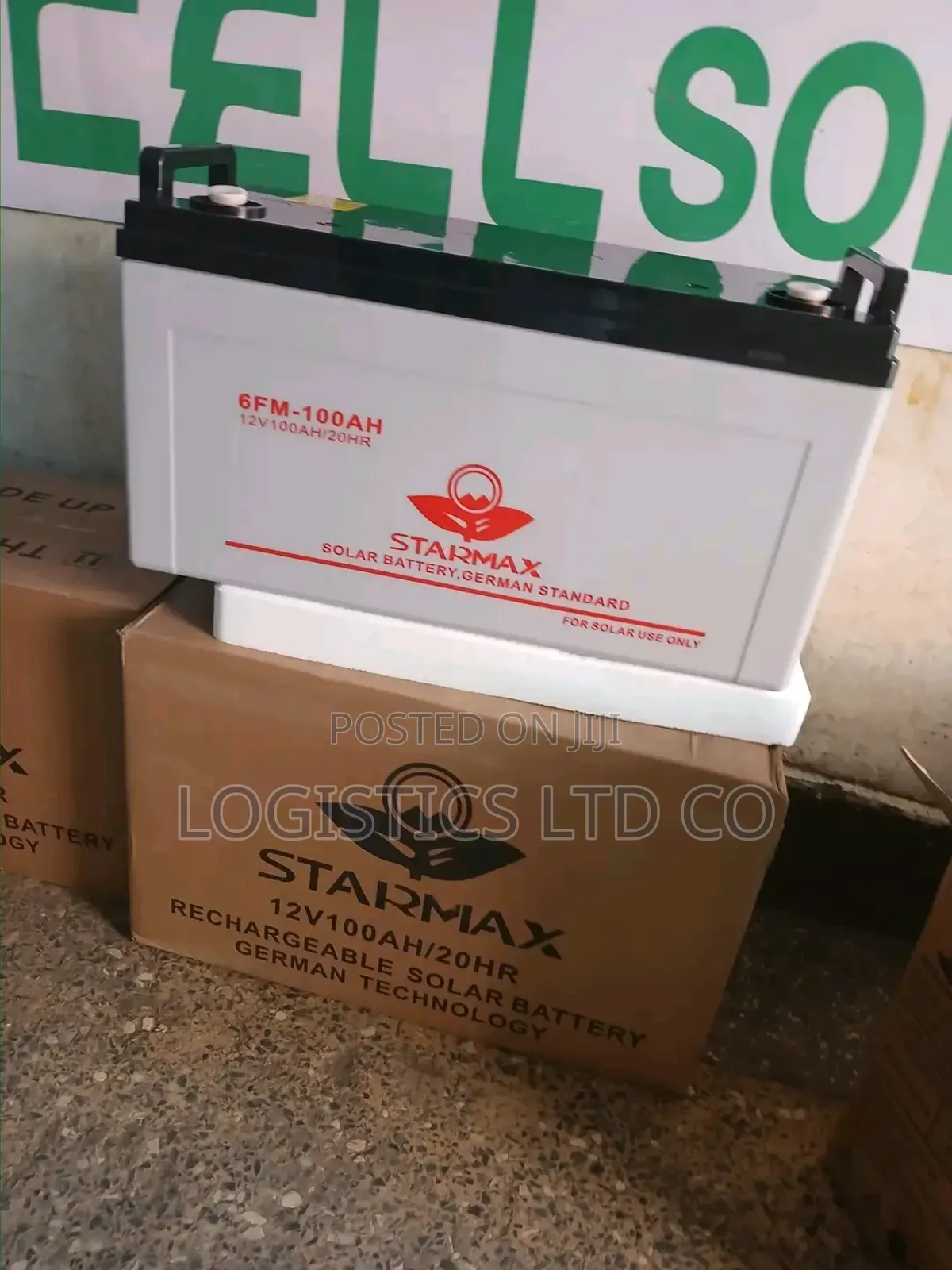 Starmax 100ah-12v Solar Battery/Rechargeable/Maintenance Fre