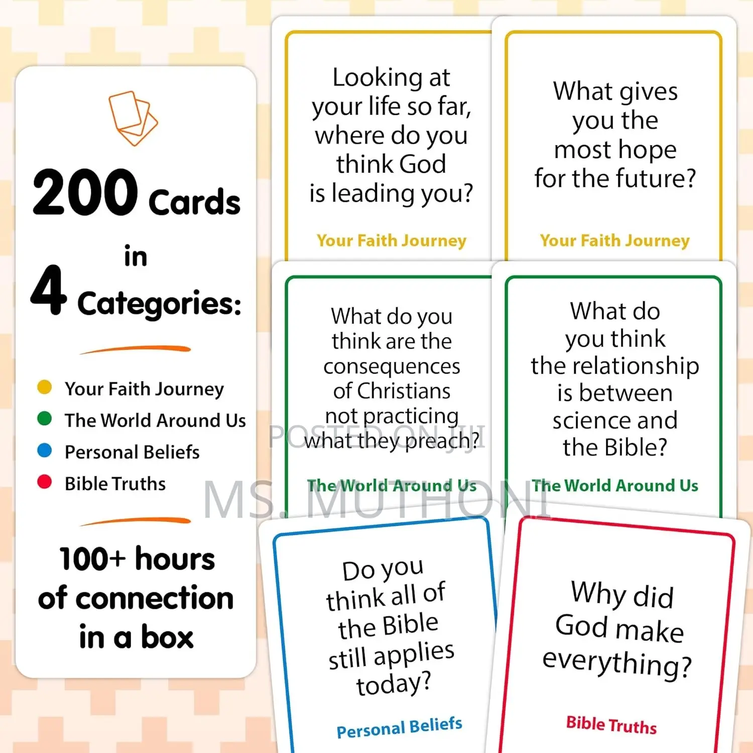 Bible Study/ Christian Card Game Cards