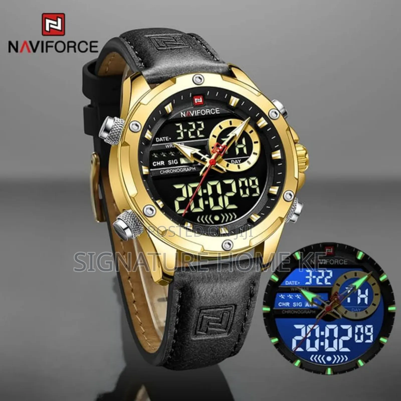 Naviforce Watch- Gold