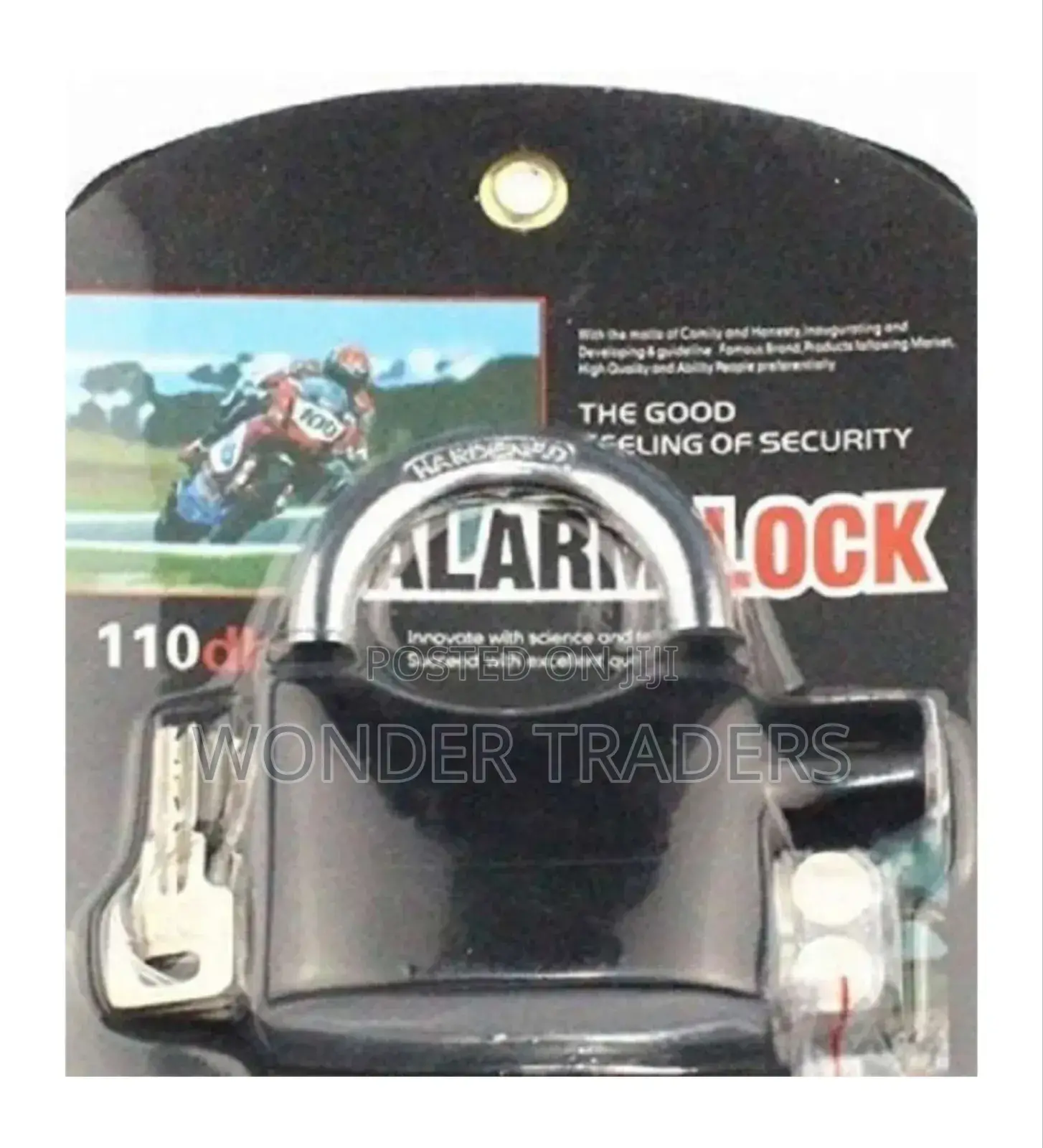 Alarm Padlock Movement Shock Sensor Water Resistant