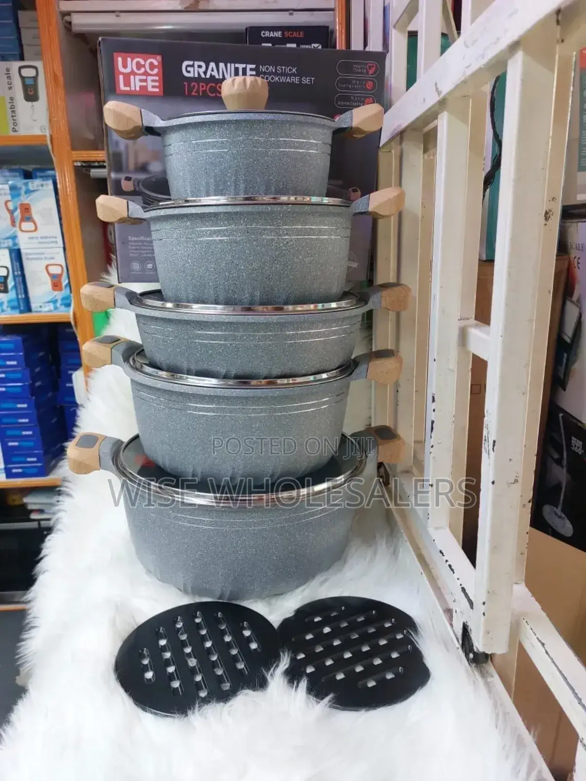 12pcs Cook And Chef Ucc Granite Nonstick Cookware Set...