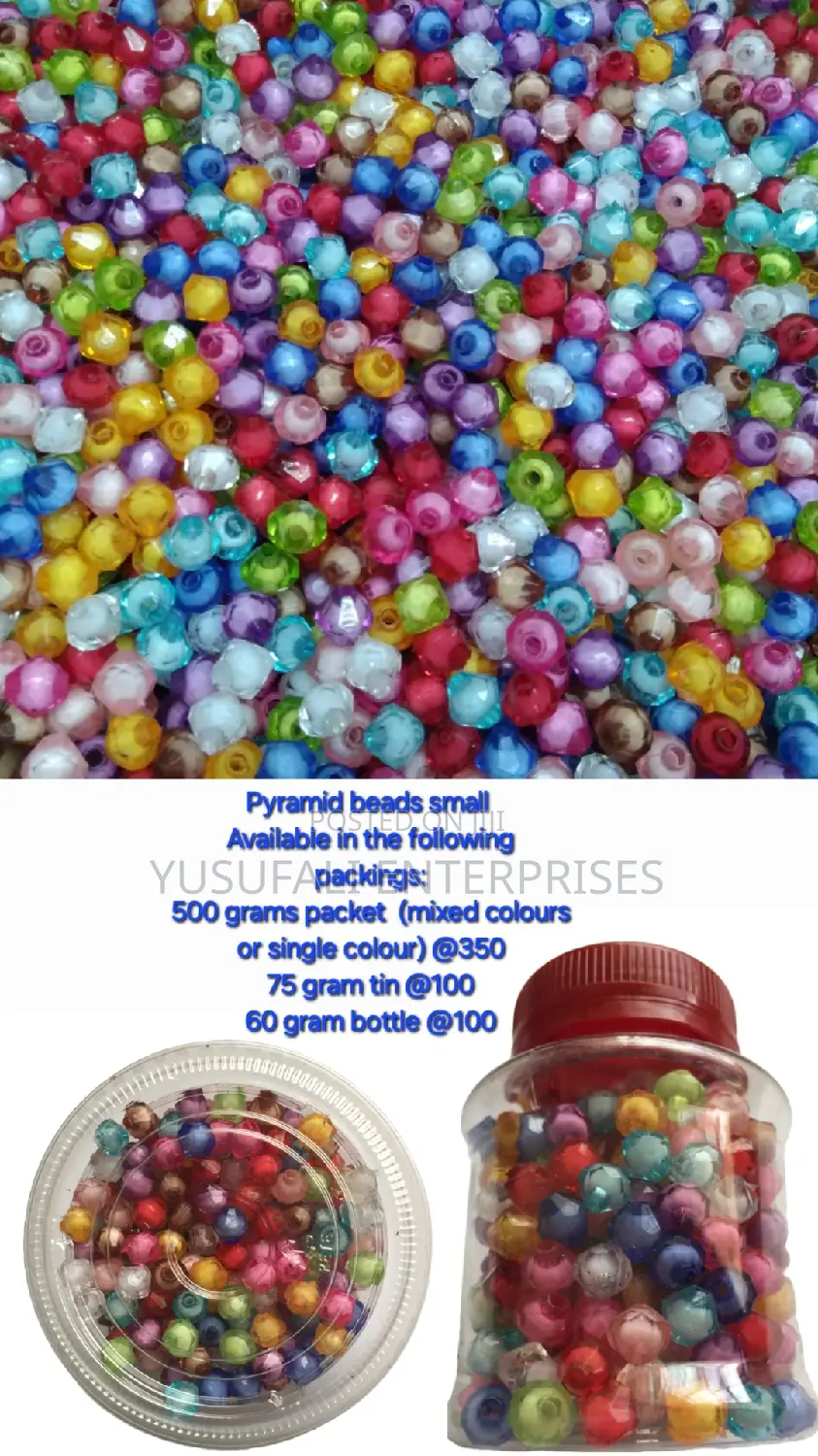 Pyramid Shaped Small Beads Wholesale