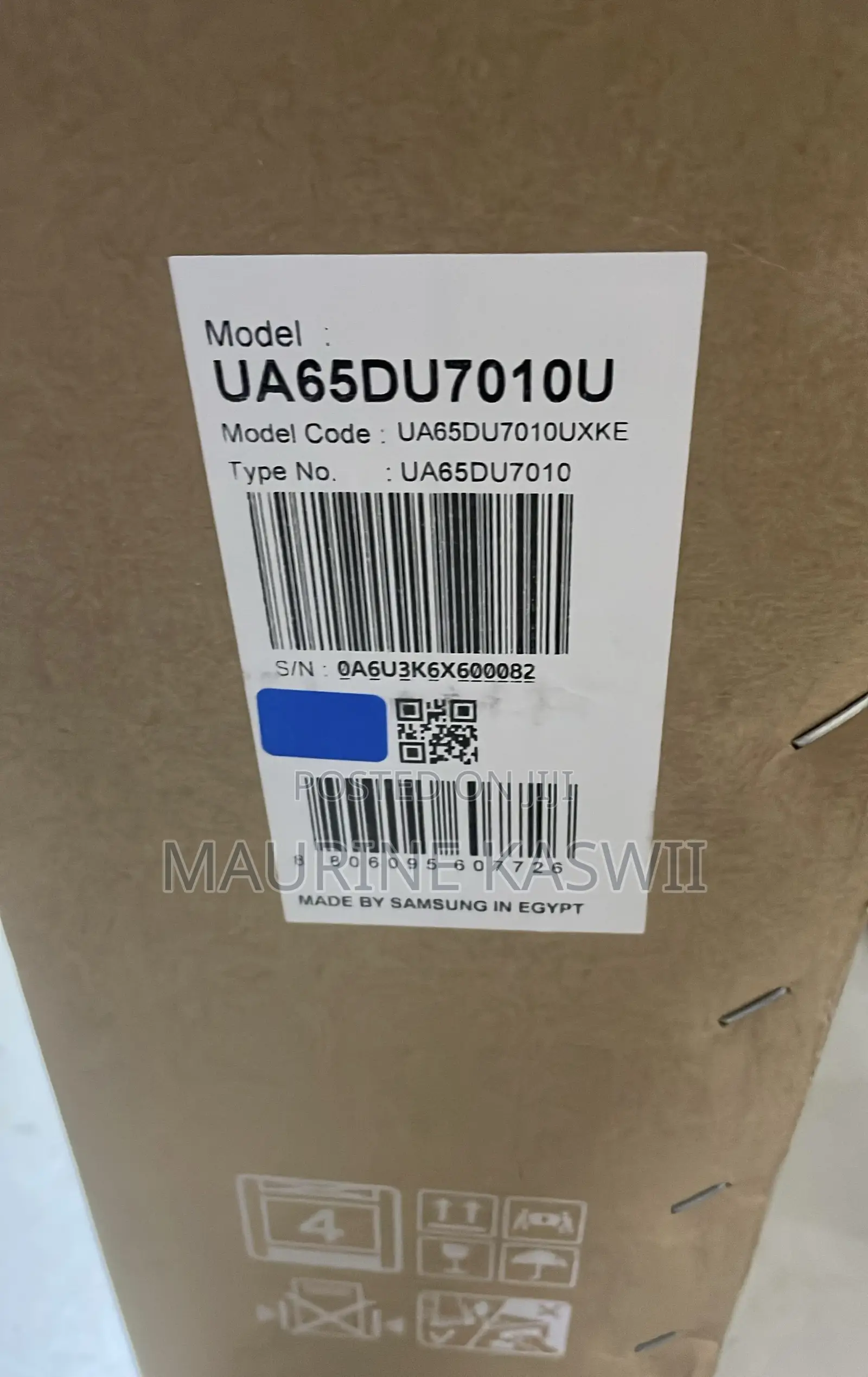 Samsung 65′′ DU7010 Crystal UHD Smart TV (2024) –