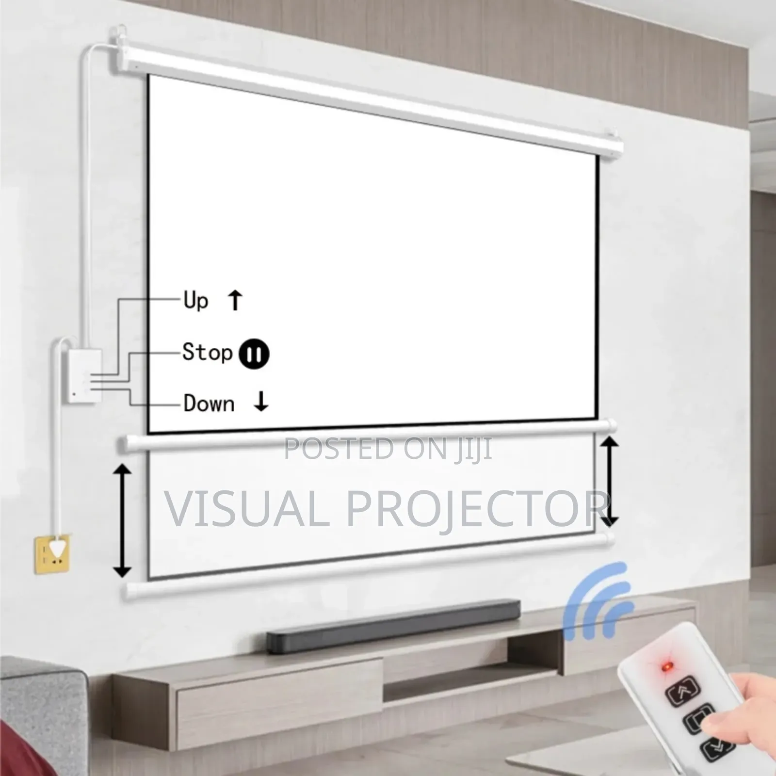 Manual Projector Screen 145x145