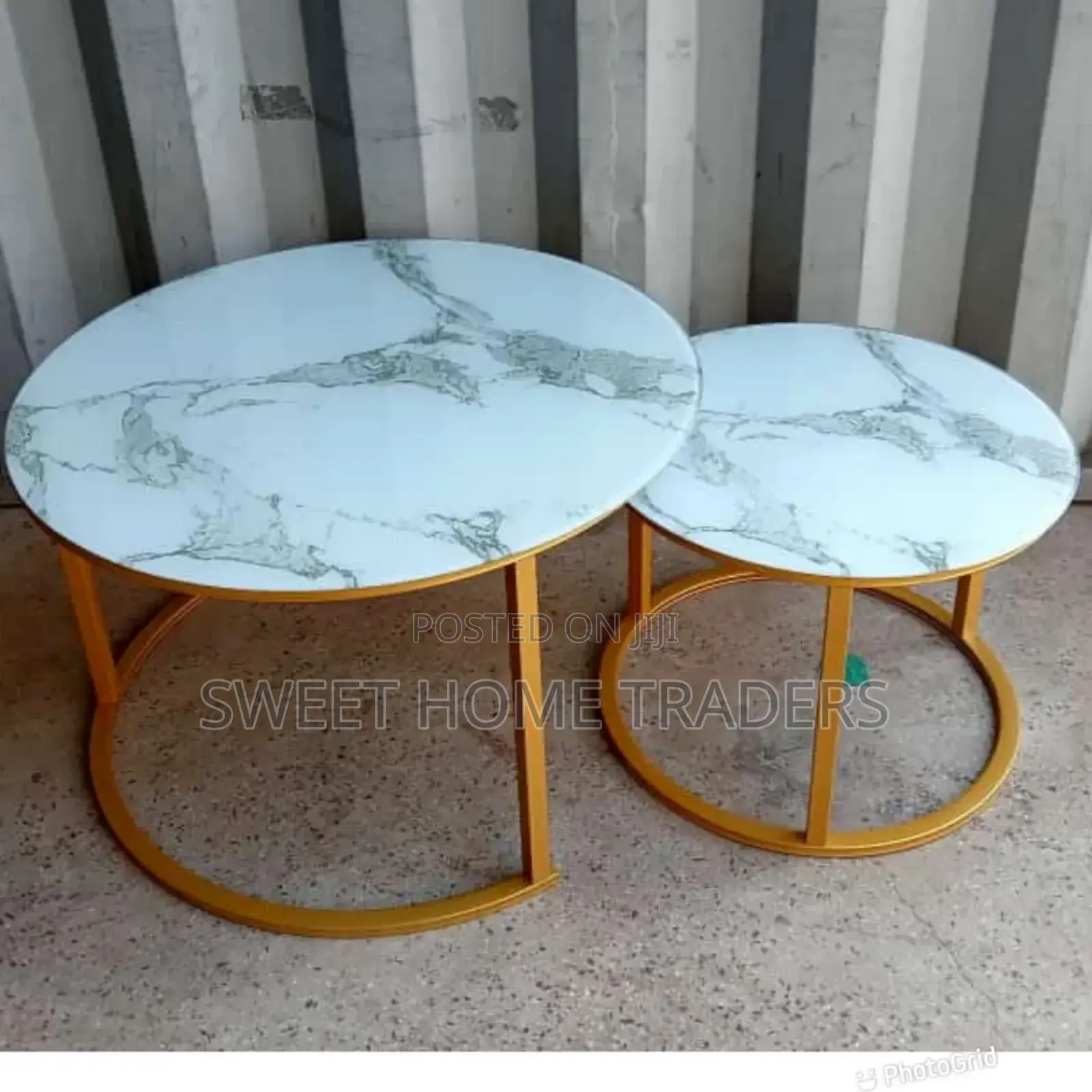 Marble Nesting Coffee Table White