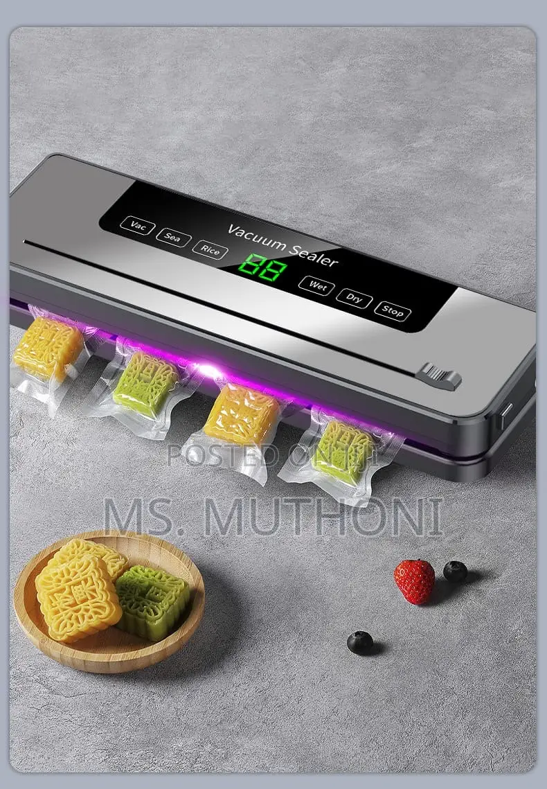 Electric Vacuum Sealer Machine With 10pcs Packaging Papers