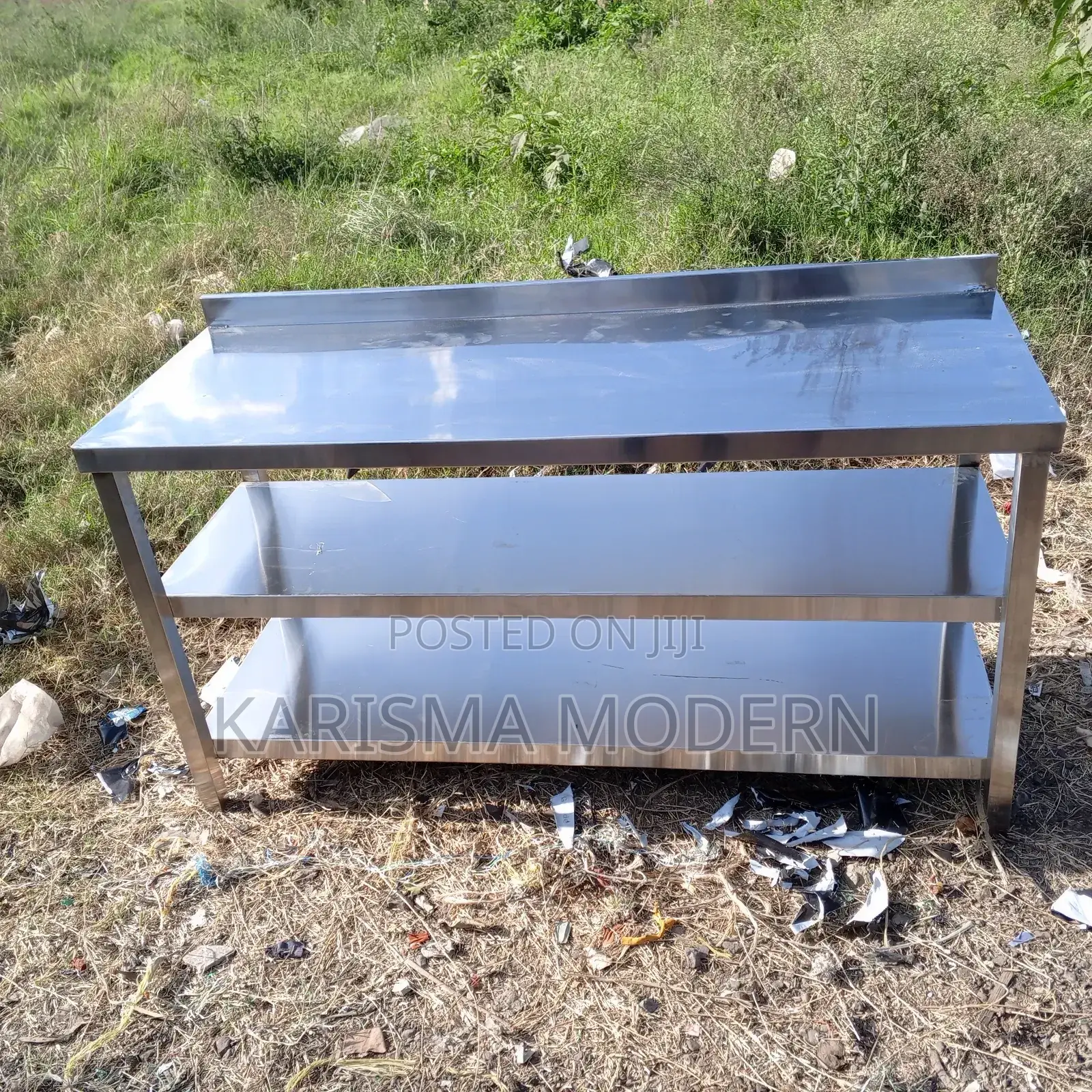 Double Shelf Stainless Steel Working Table Top