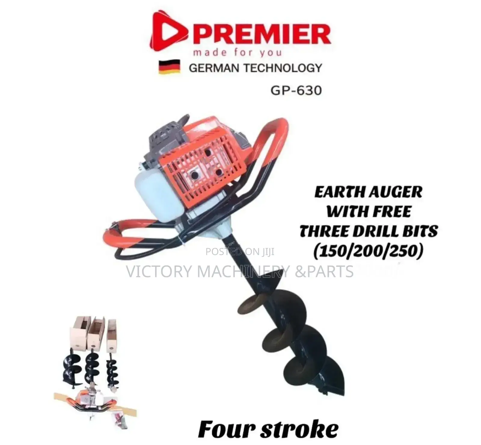 EARTH Auger With 3 BITS