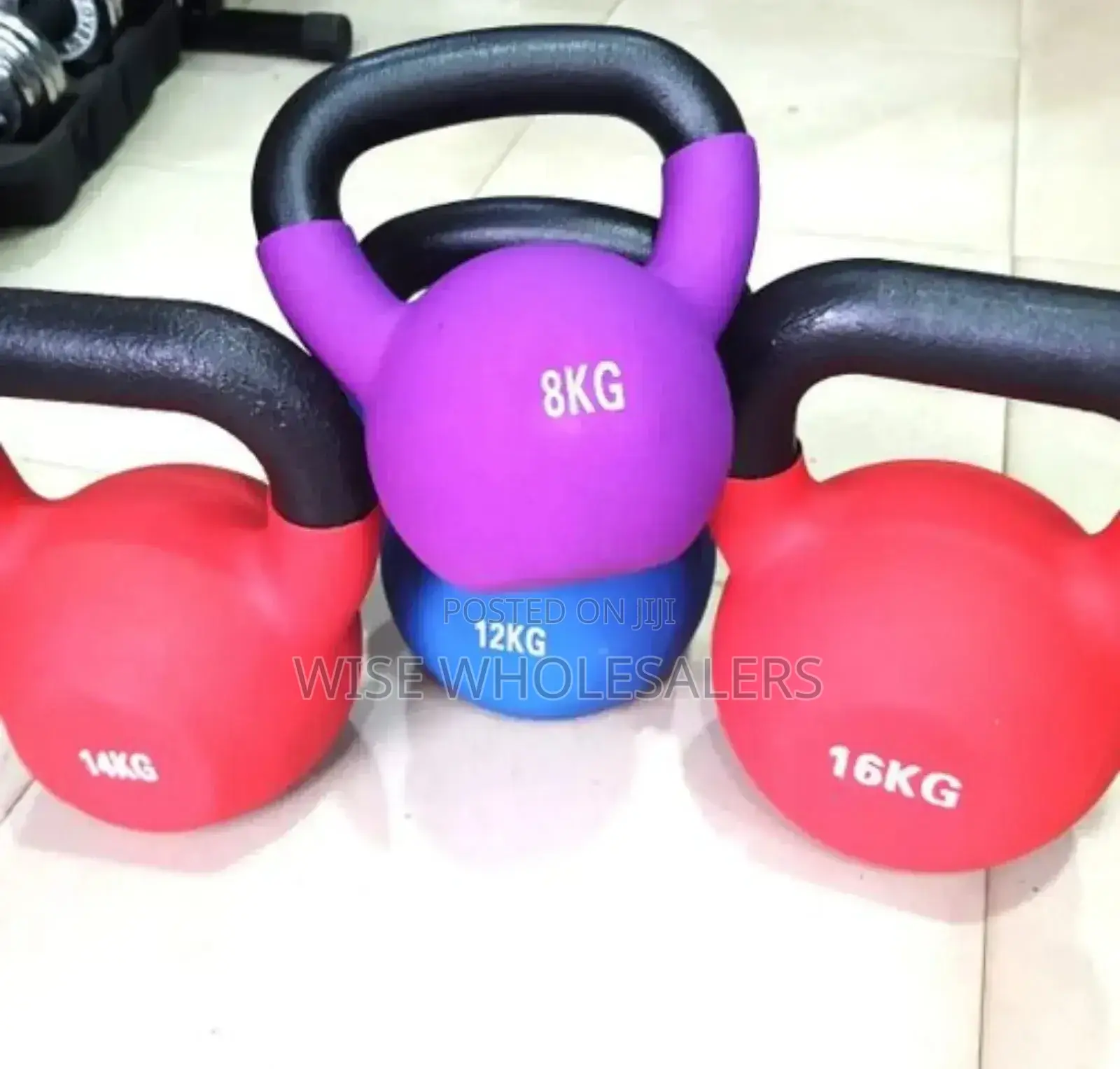 1pic Colorful Weightlifting Vinyl Kettlebell
