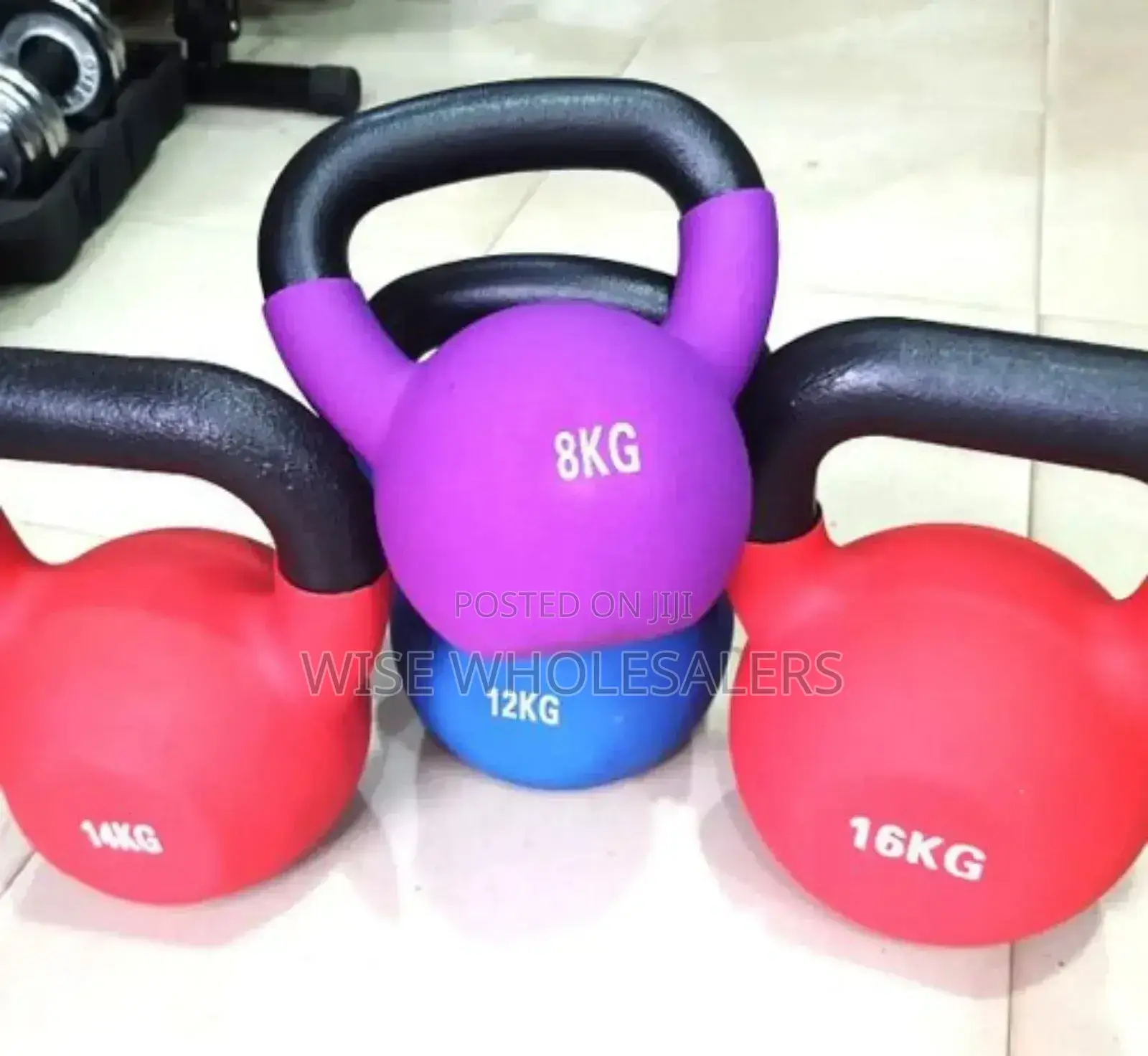 1pic Colorful Weightlifting Vinyl Kettlebell