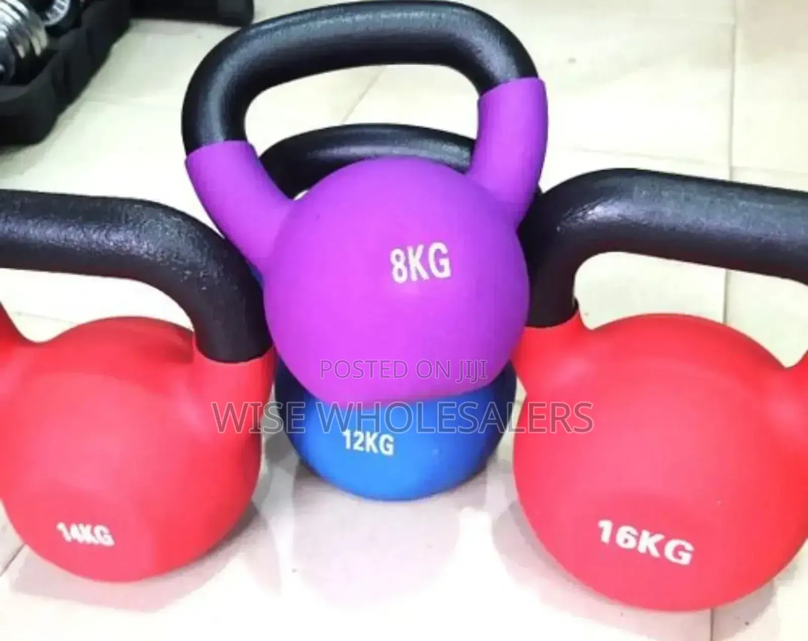 1pic Colorful Weightlifting Vinyl Kettlebell°°••^°°✓✓