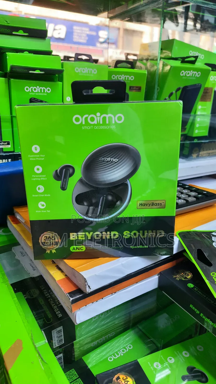 Oraimo OTW-630 Hybrid Noise Cancellation Earbuds(Black)