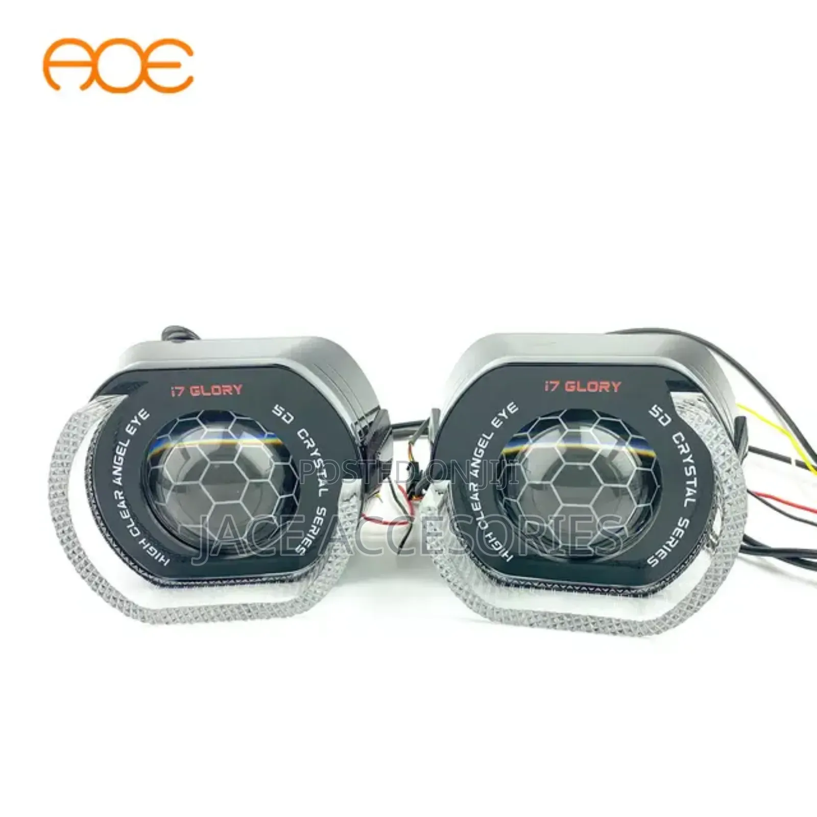 Car 5D I7 Glory Rings With Biled Projector