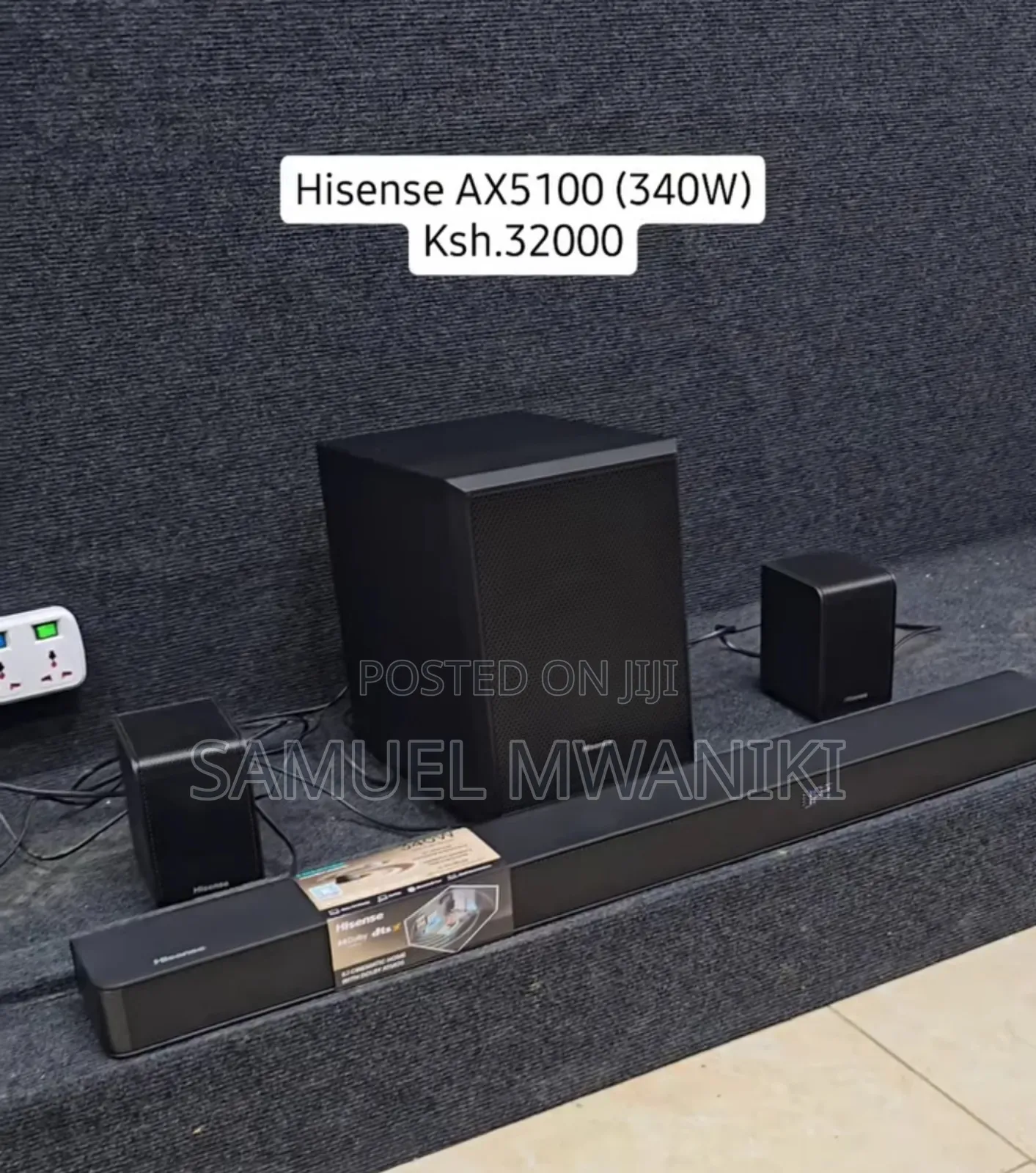 Hisense Soundbar 5.1CH 340W Wireless AX5100G - Dolby Atmos