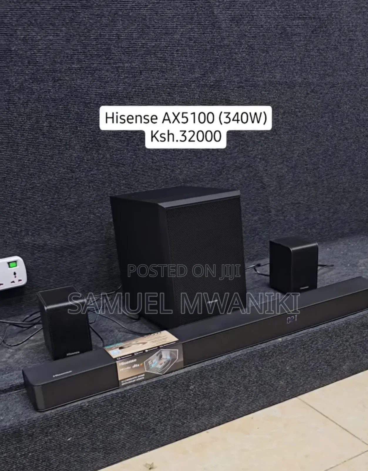 Hisense Soundbar 5.1CH 340W Wireless AX5100G - Dolby Atmos