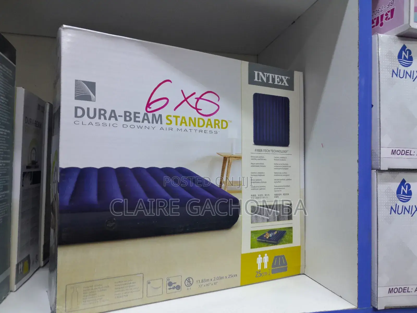 Intex Inflatable Mattress Air Bed(6 By6 Feet)