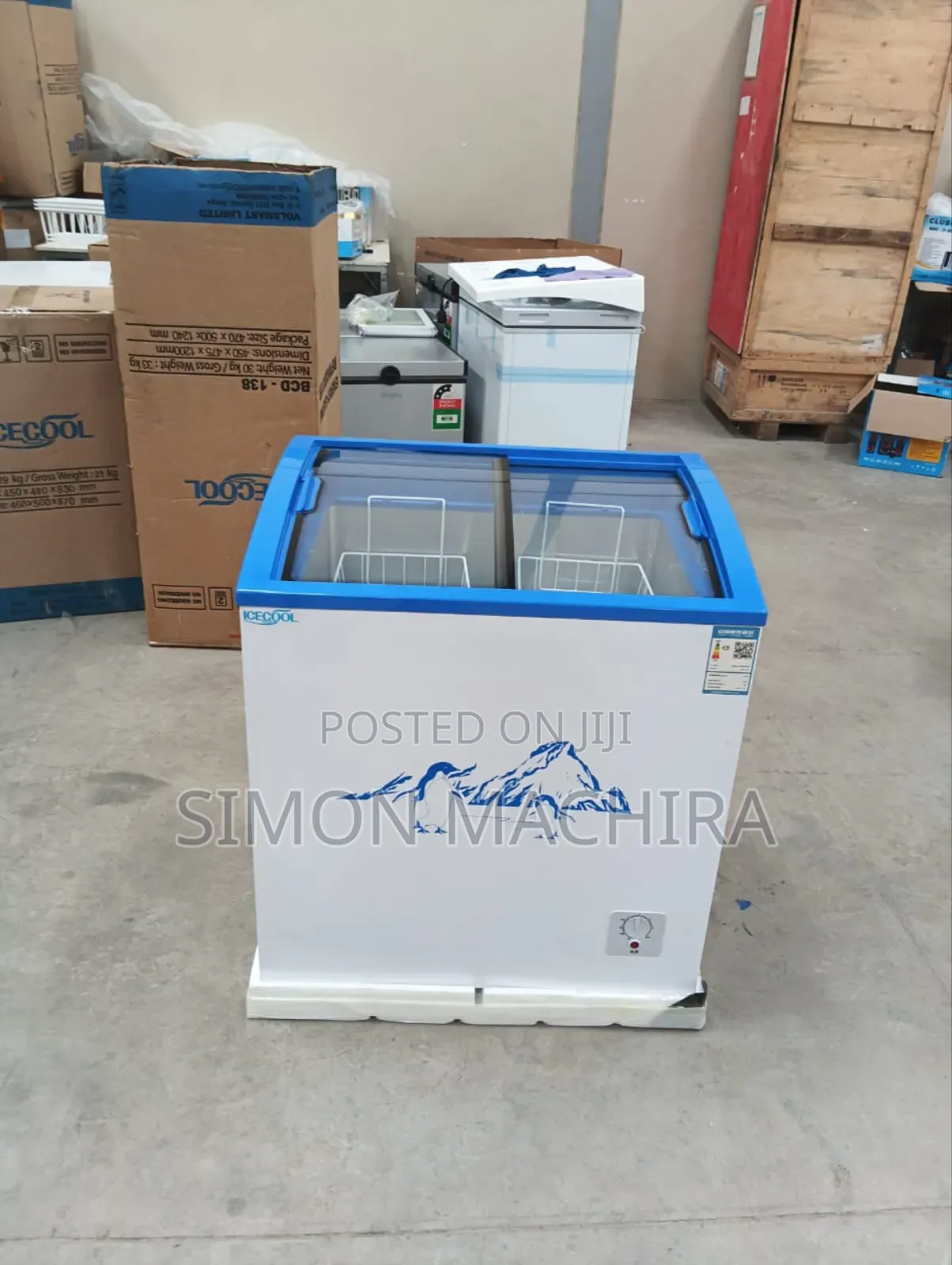 159L Display Freezer. Icecool 159L Display Freezer