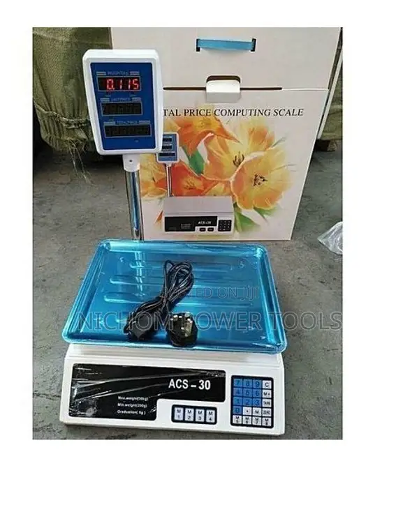 Commercial ACS 30kg Price Computing Digital Weighing Scale.