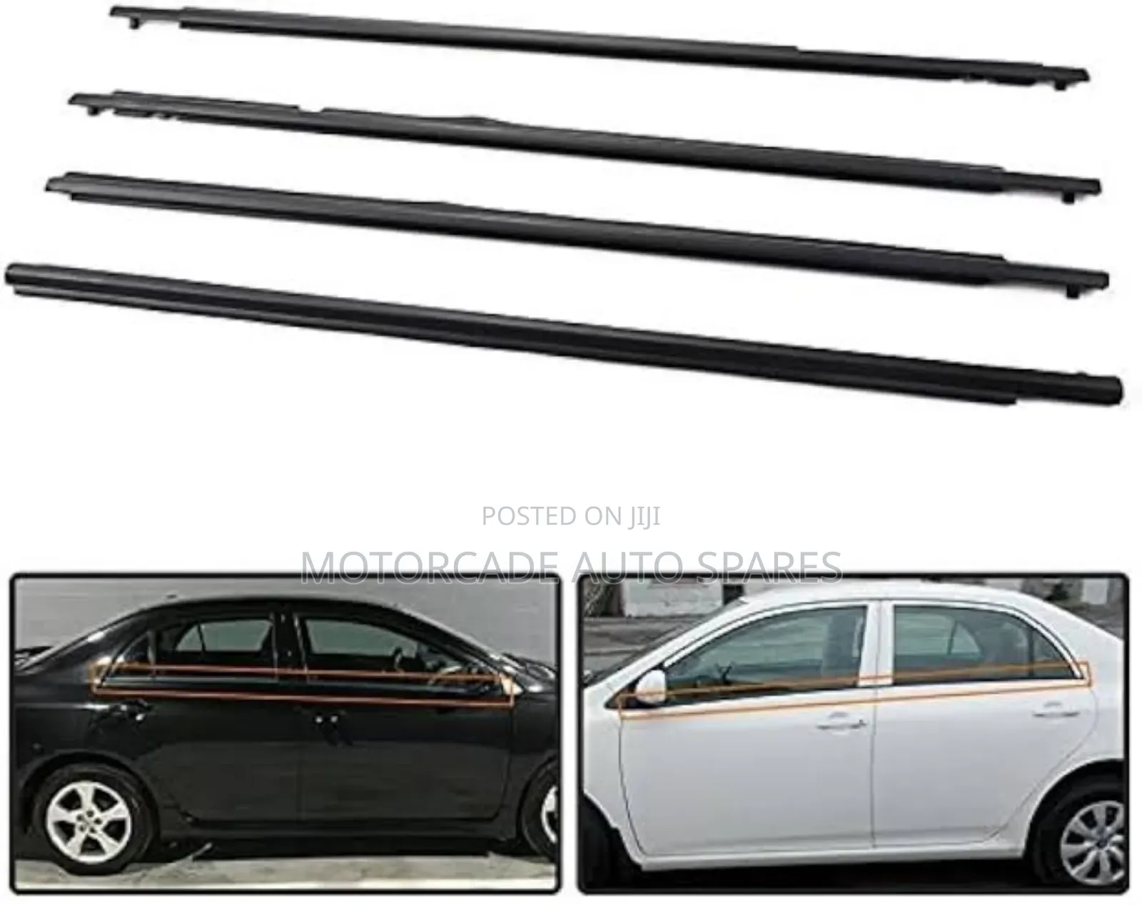 Toyota Axio /Fielder 2006-2011 Weather Strips Moulding Set