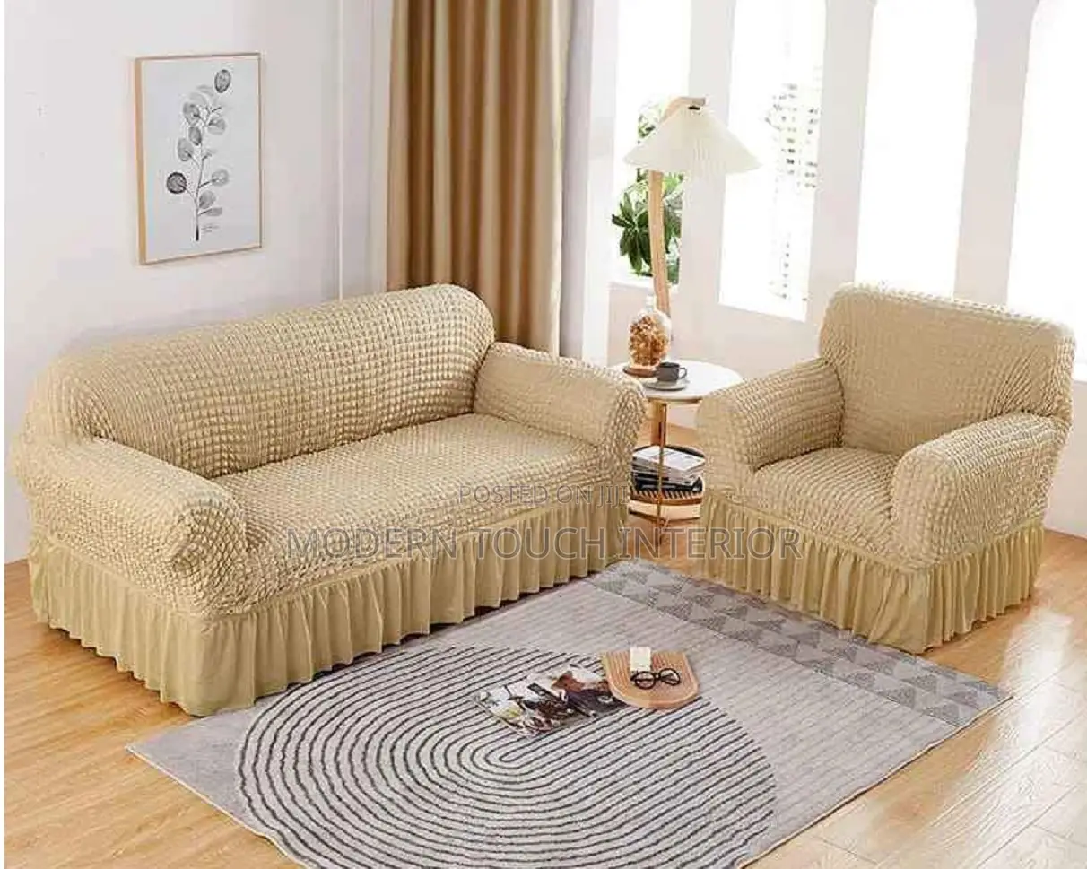 Beige 3,2 Turkish Sofa Covers