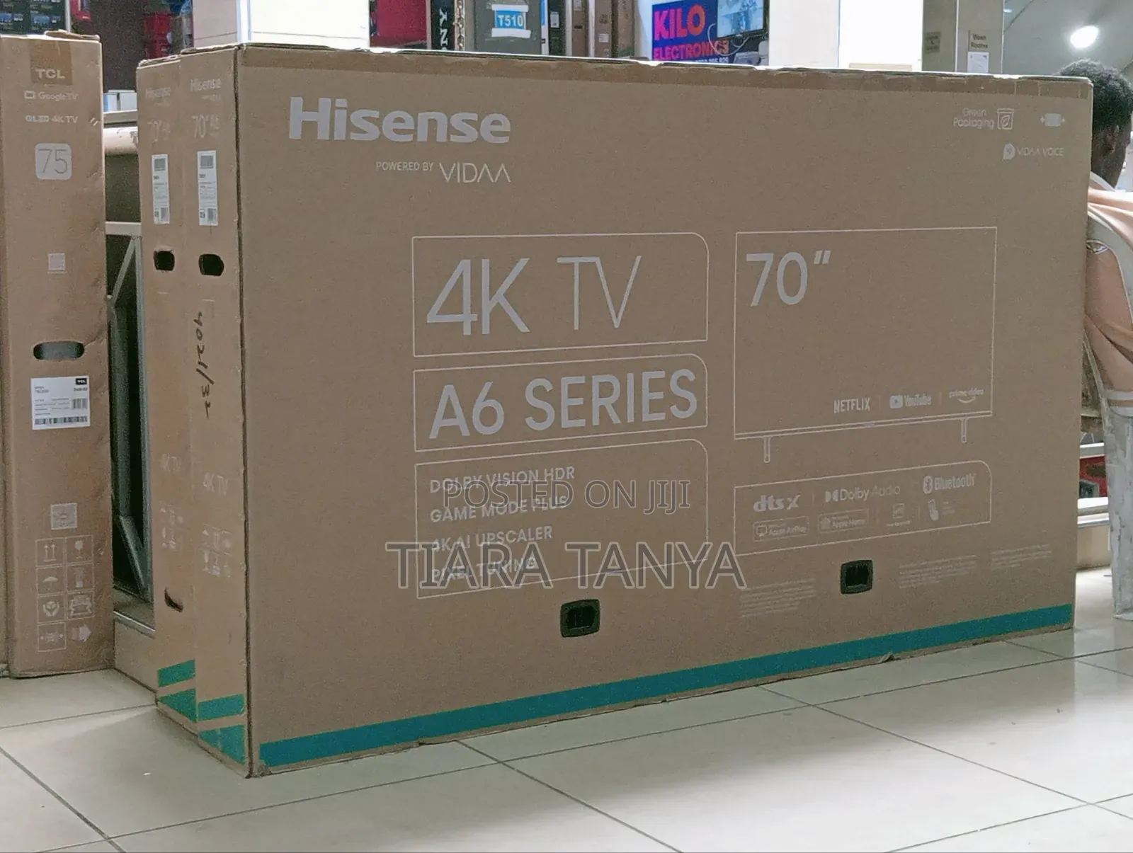 Hisense 70" Smart Frameless Vidaa A6 Tv