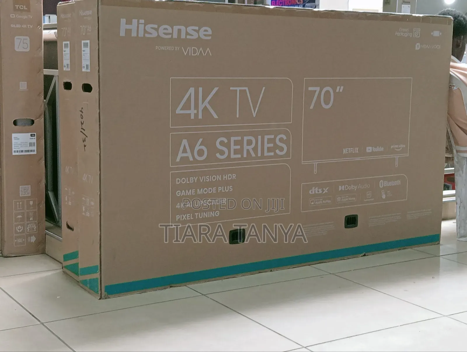 Hisense 70" Smart Frameless Vidaa A6 Tv