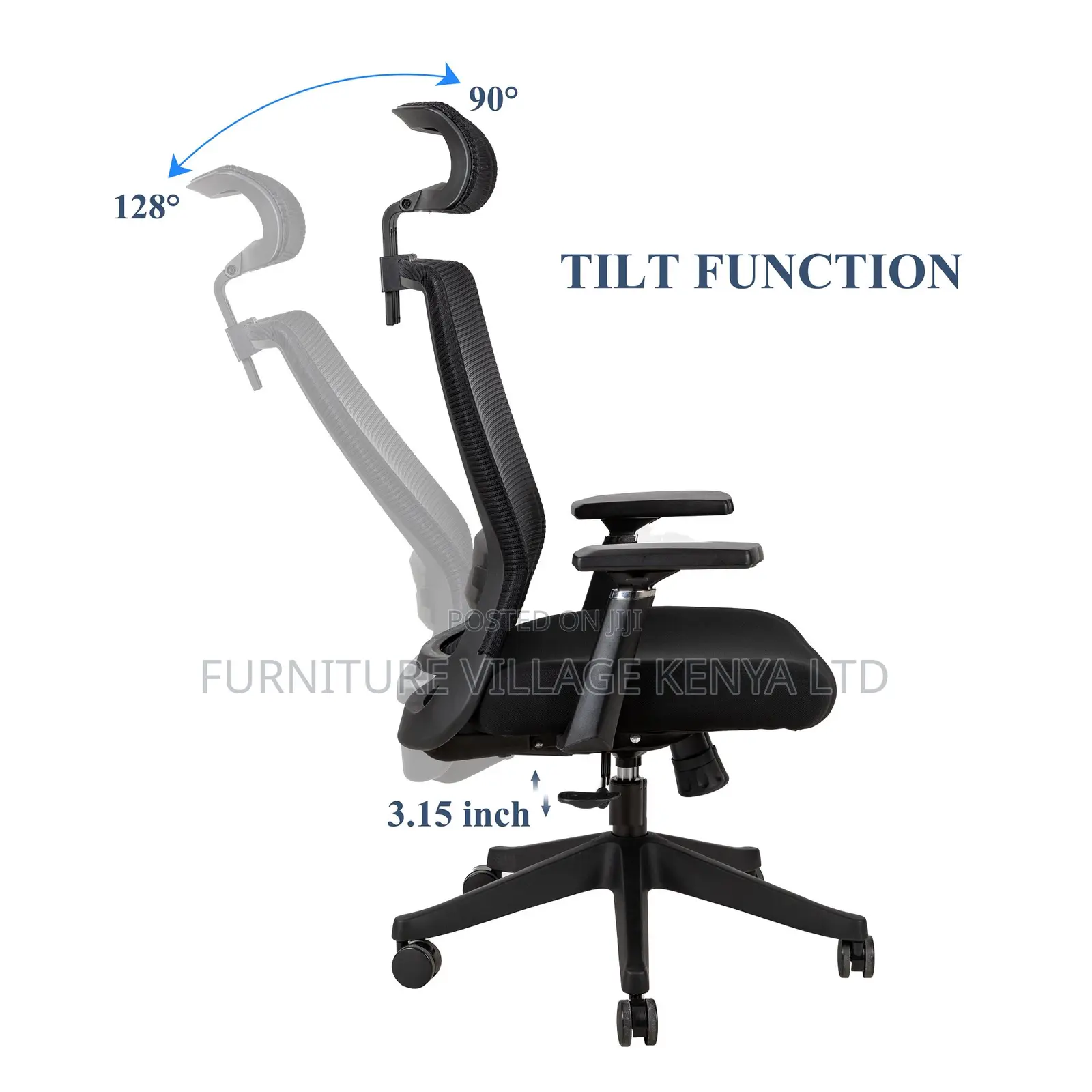 Ergonomic Home Office Chair, Desk Chair With Lumbar