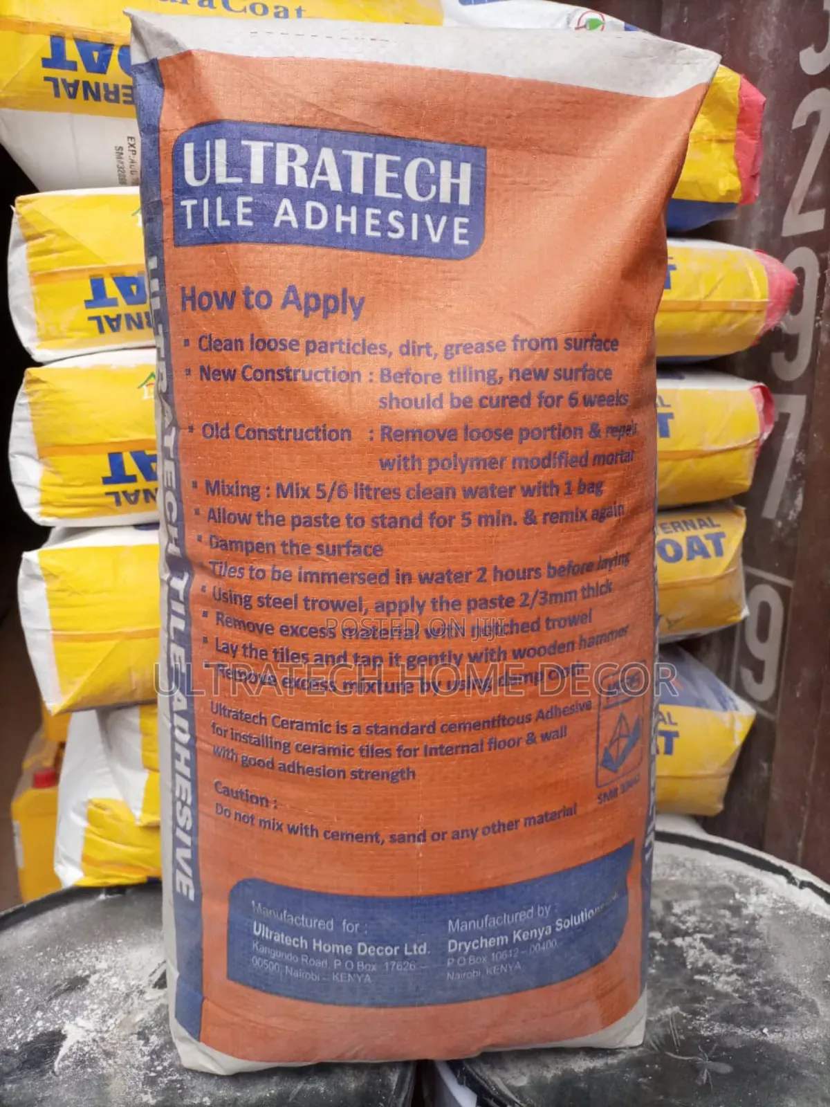 Ultratech Tile Adhesive ,25kgs