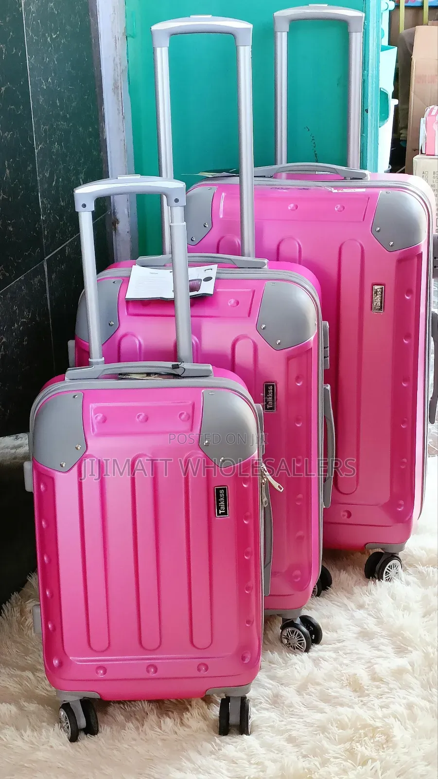 3in1 Fibre SUITCASE TRAVEL BAG Available in All Colours
