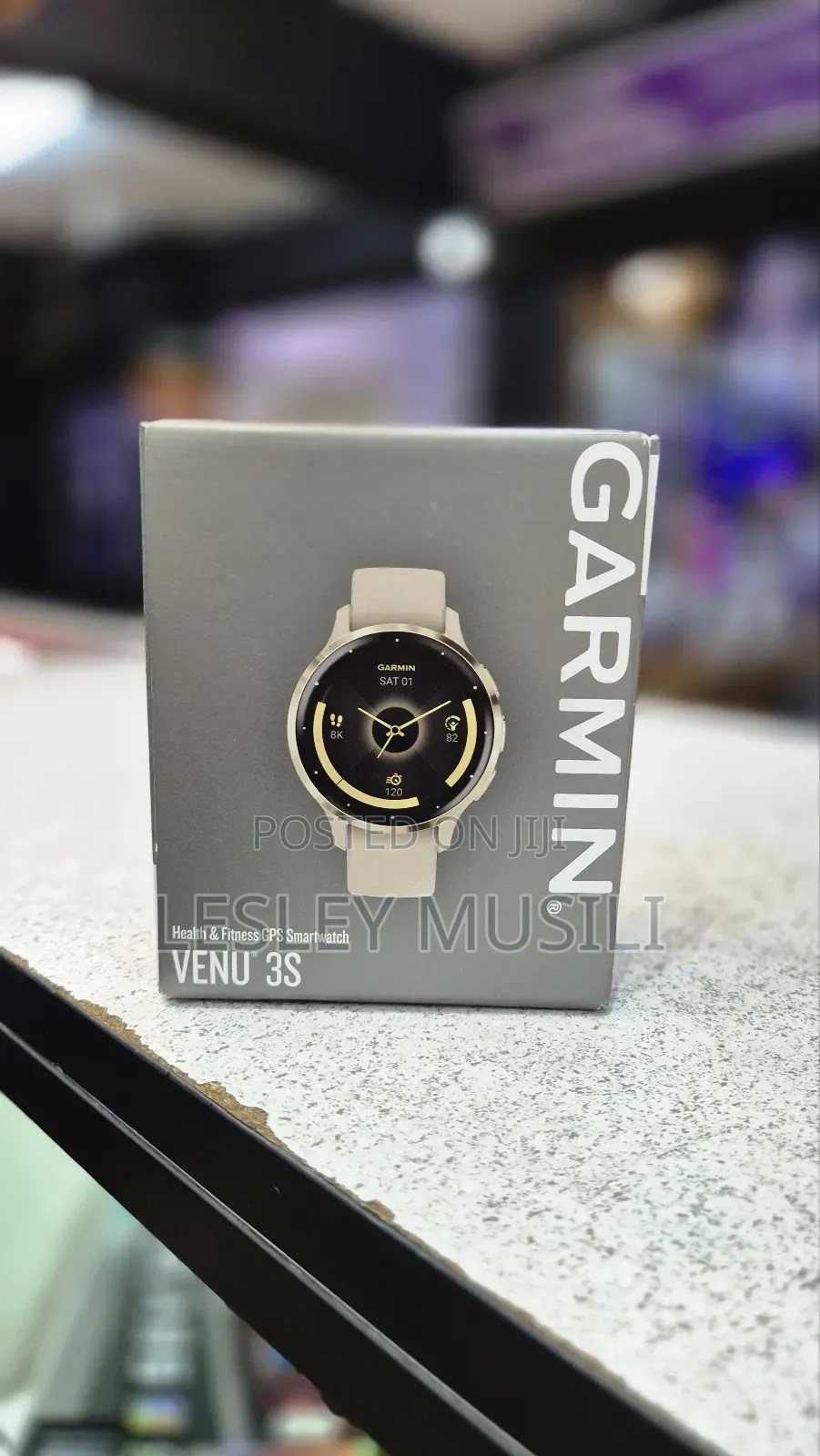 Garmin Venu 3S Soft Gold Stainless Steel Bezel 1.2-Inch