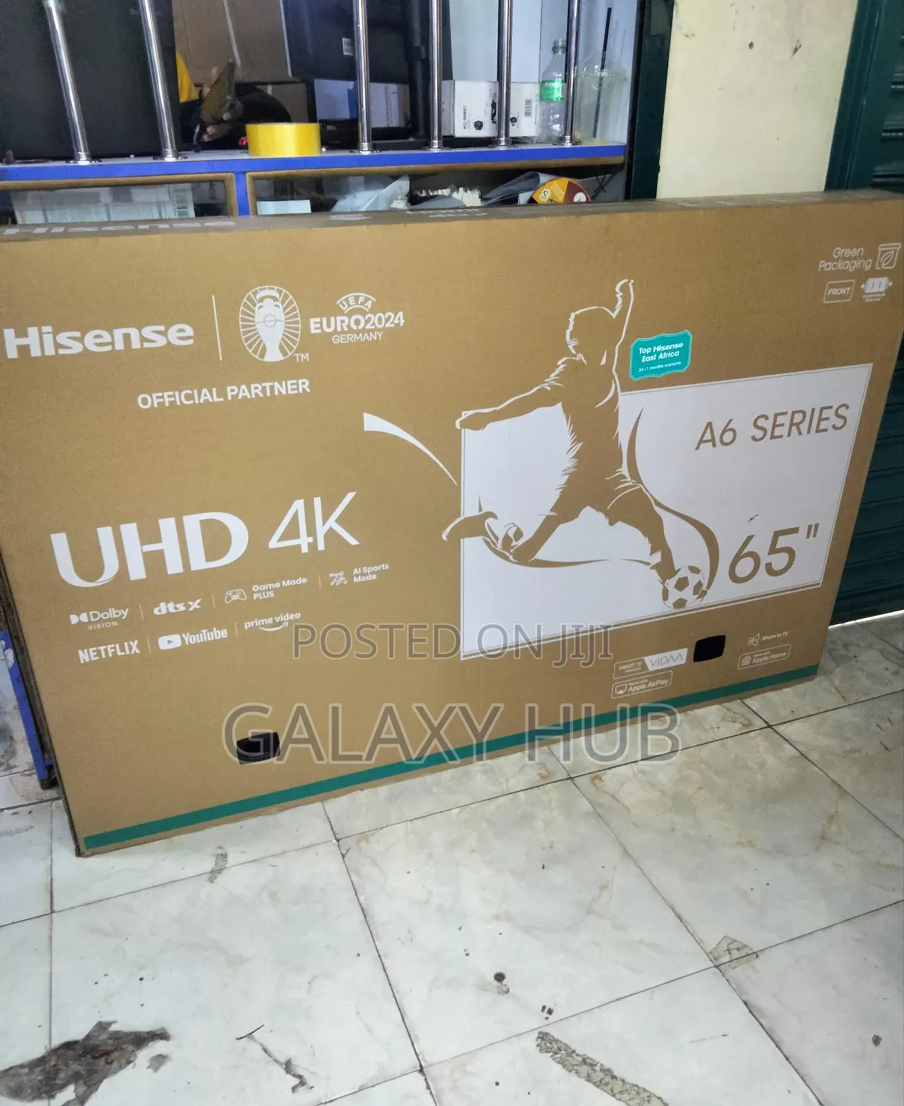 Hisense A6series 65 Inches Uhd Flameless Smart Android Available