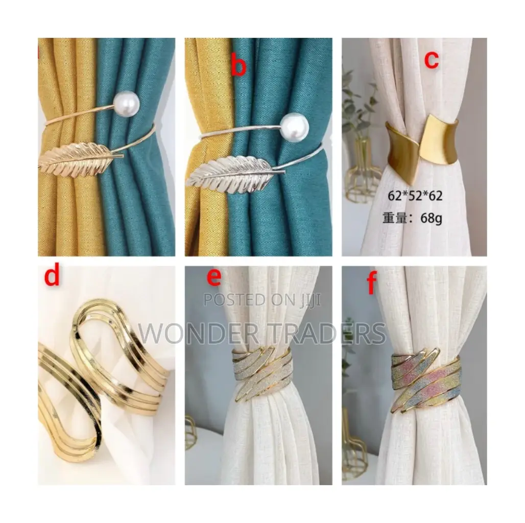 *Metallic Buckle Curtains Holders*