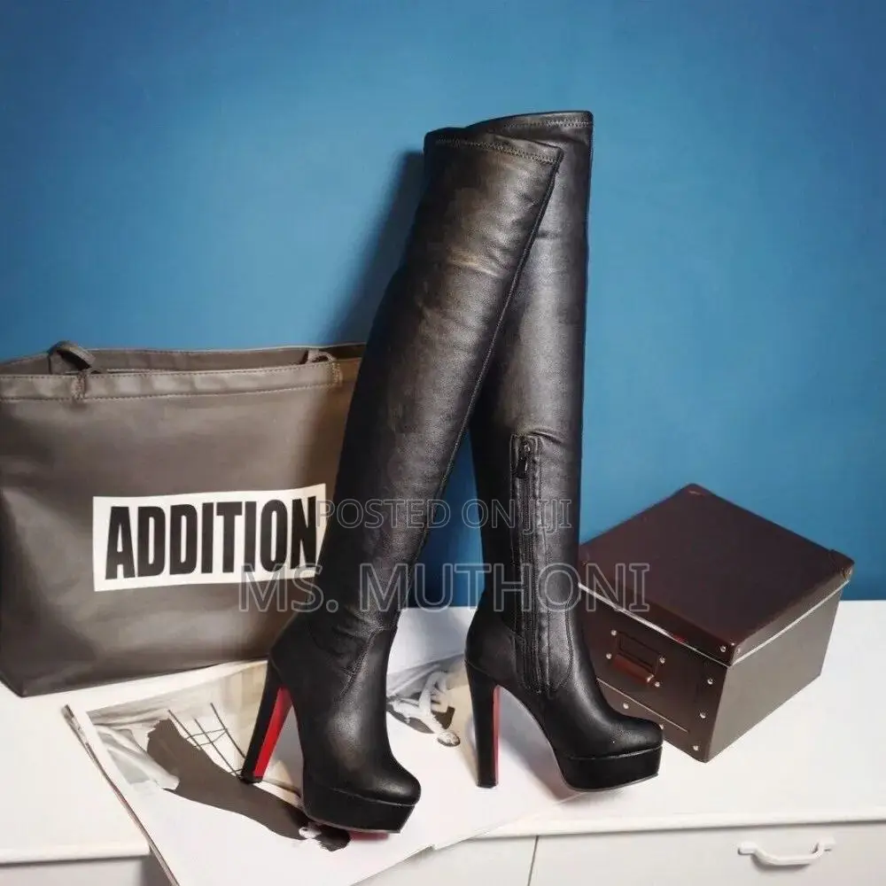Red Bottom Double Sole Thighboots Sizes: 37,38,39,40,41, 42