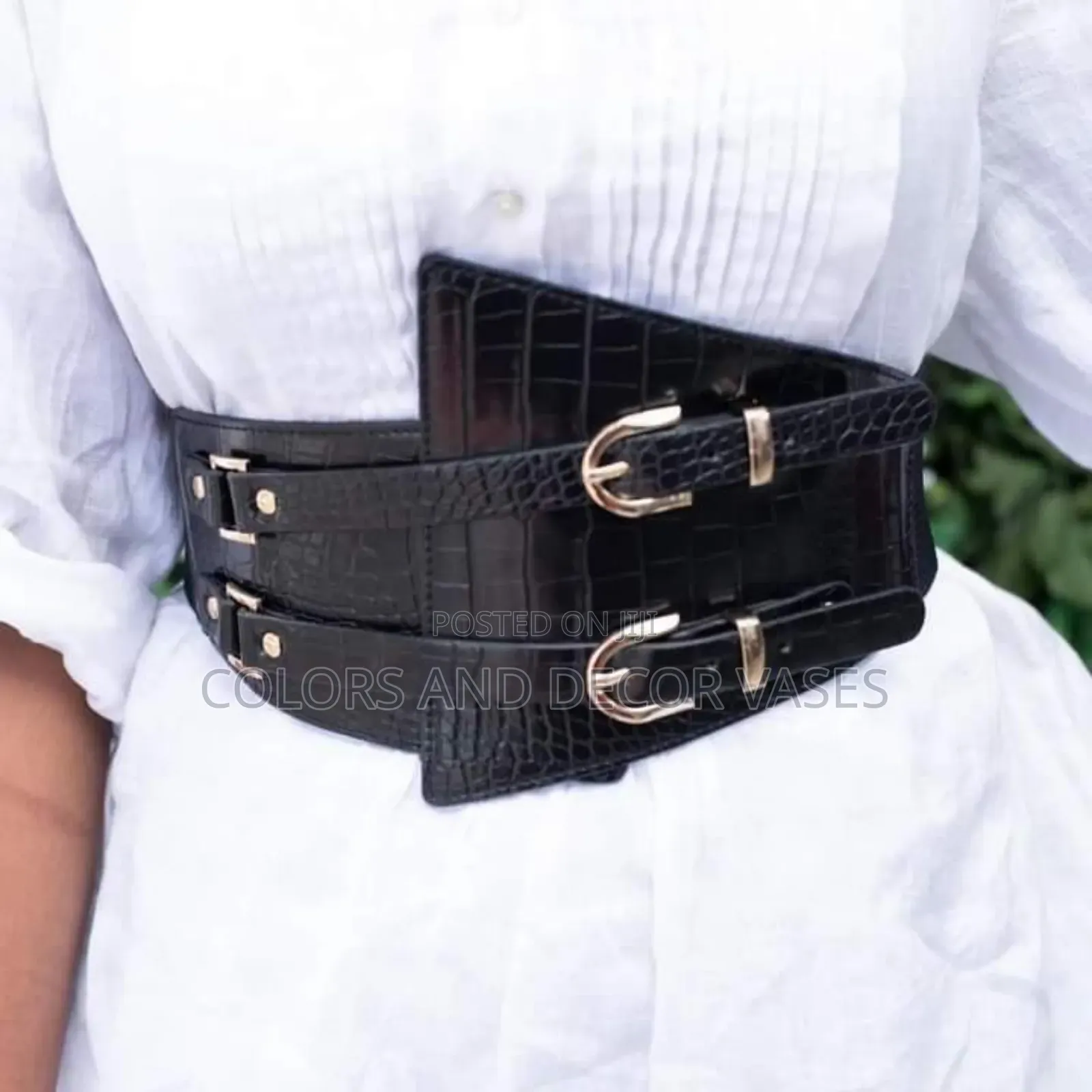 Silver And Gold Buckled Belts